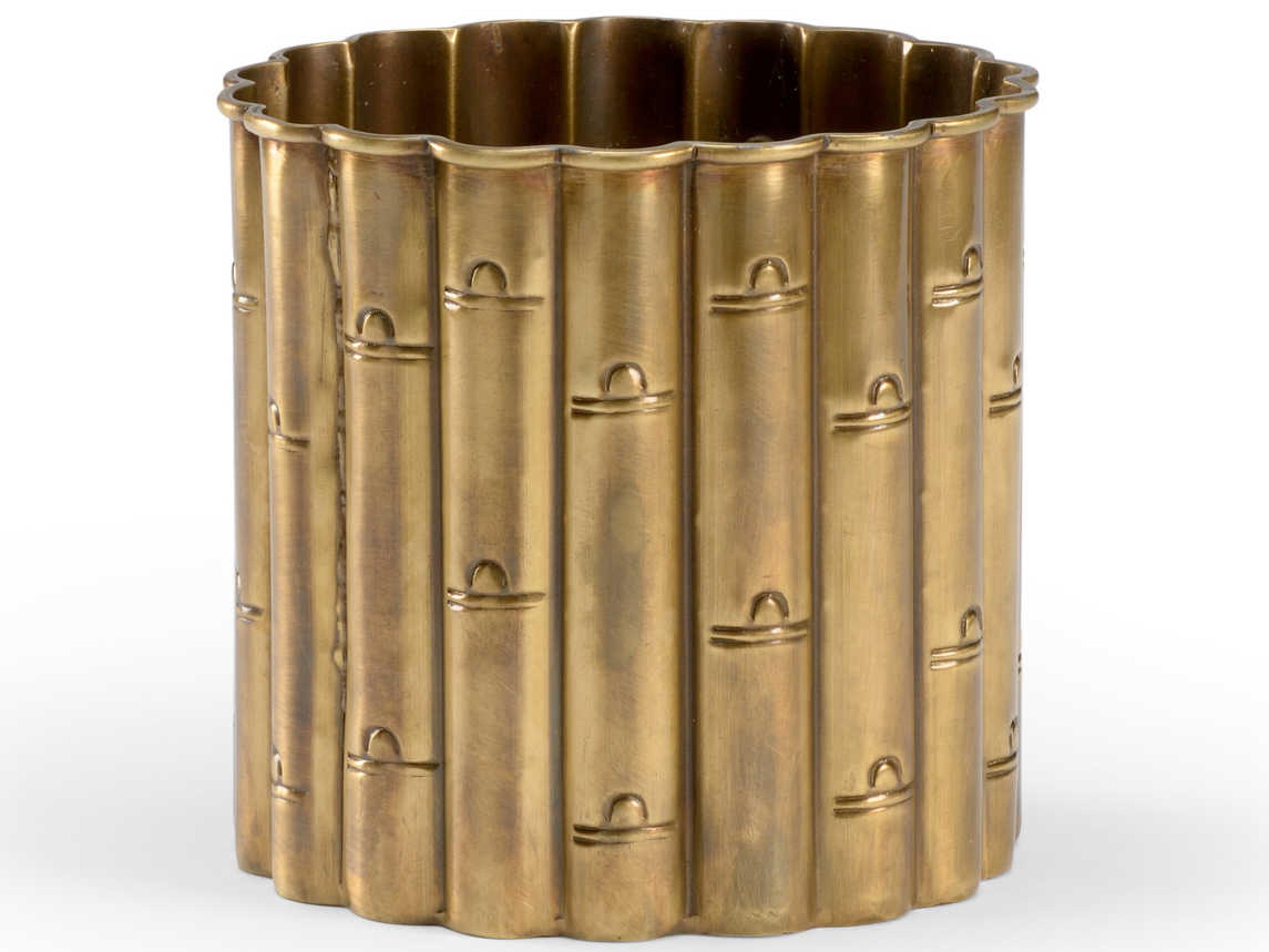 Brass Bamboo Planter