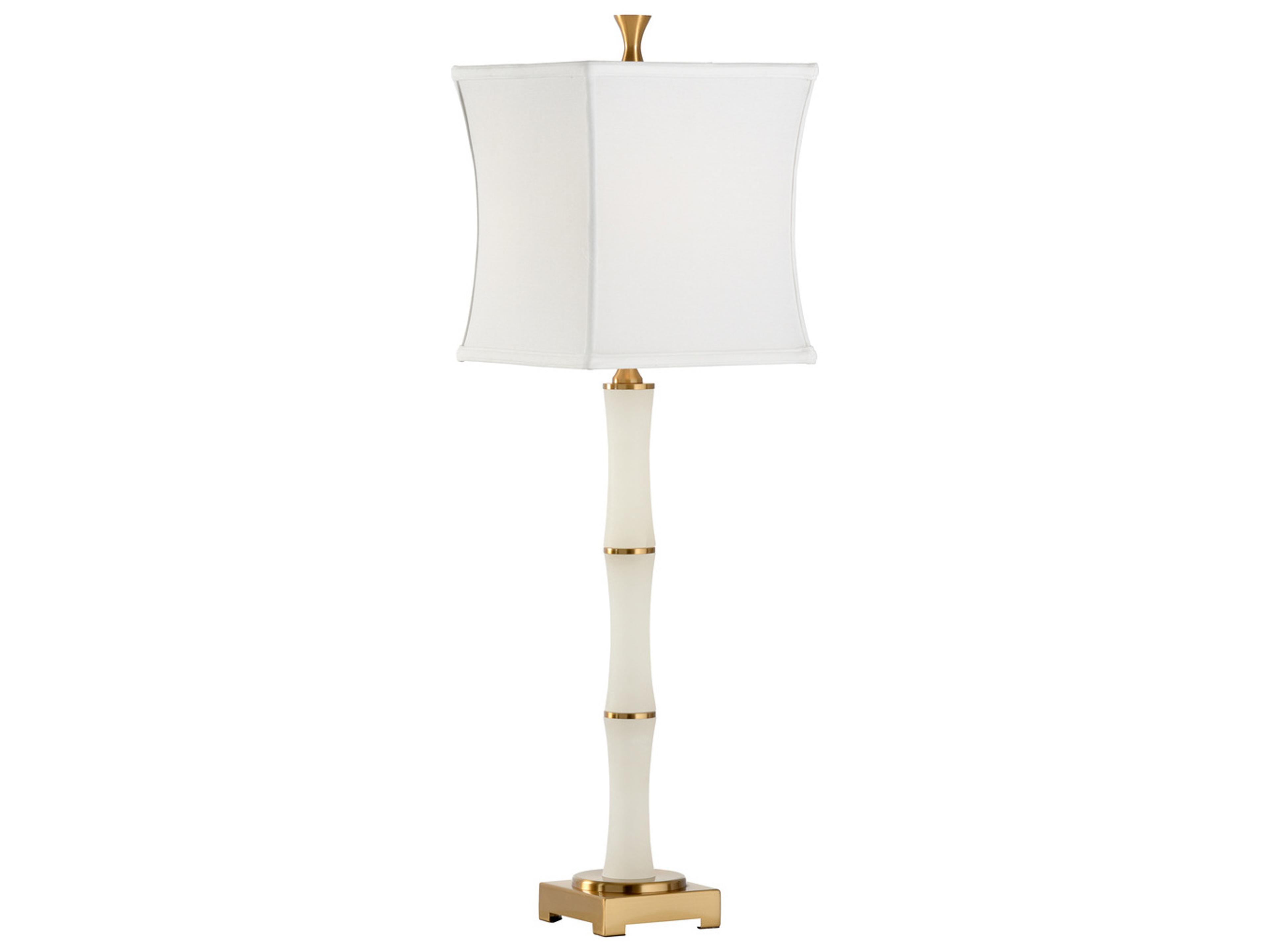 Wildwood Sloane Natural White Linen Buffet Lamp