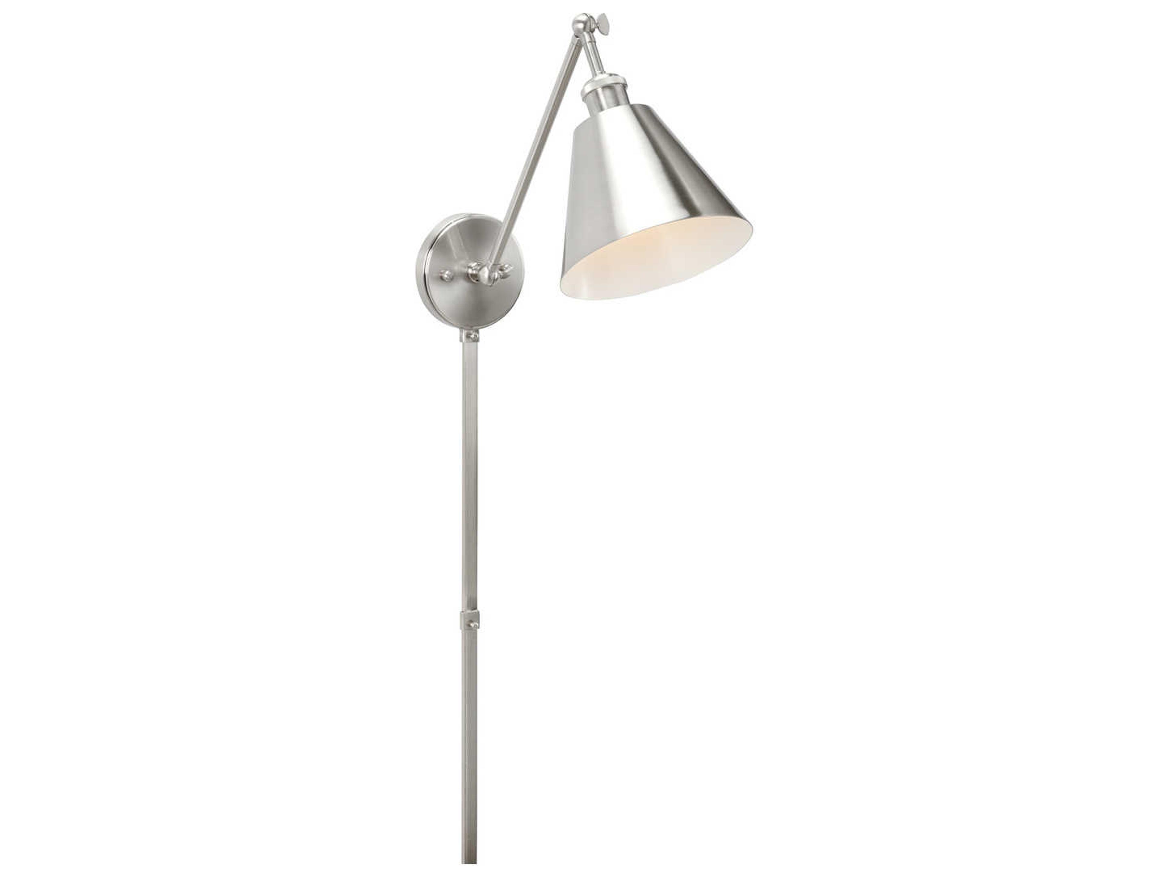 Whitby 1-Light Brushed Nickel Swing Wall Sconce