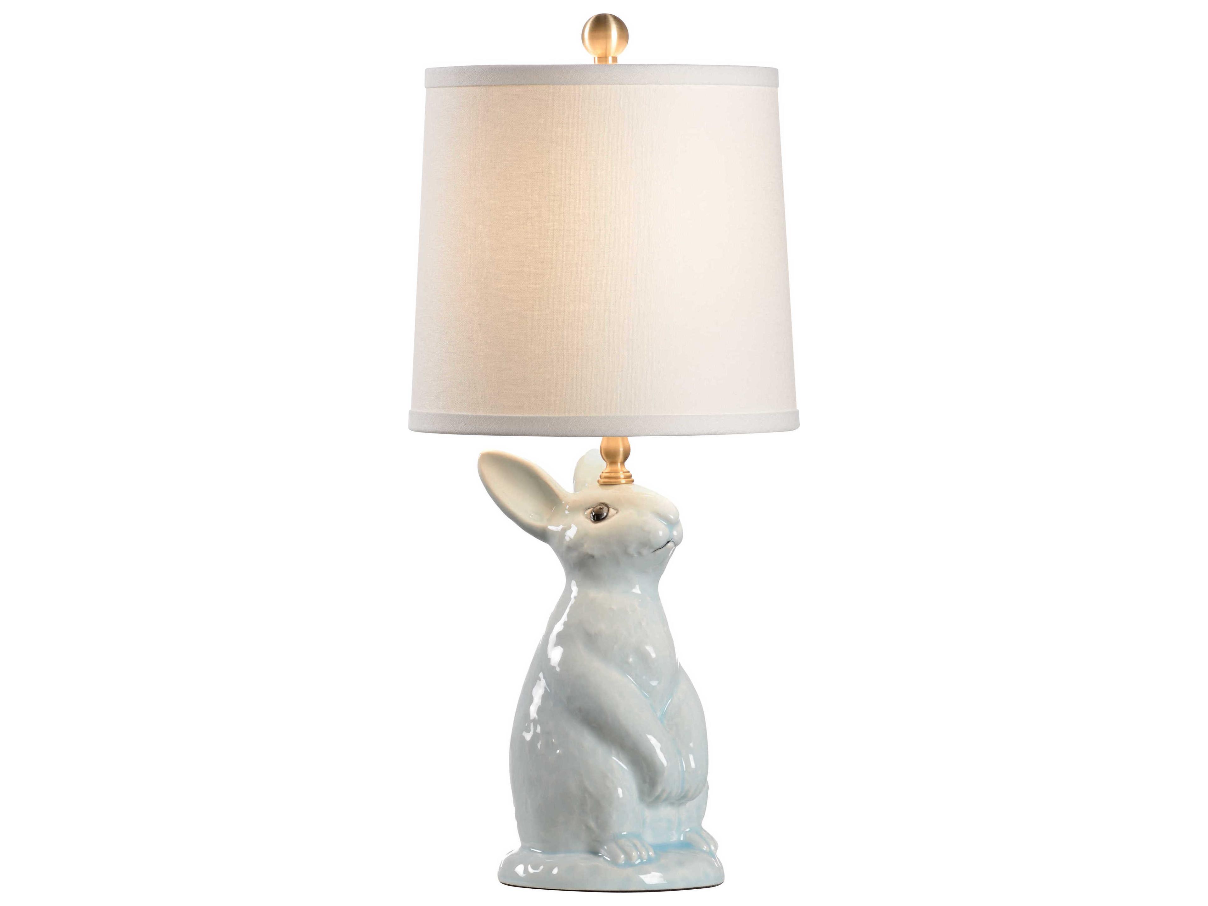 Wildwood Next Generation Light Blue Bone Linen Table Lamp