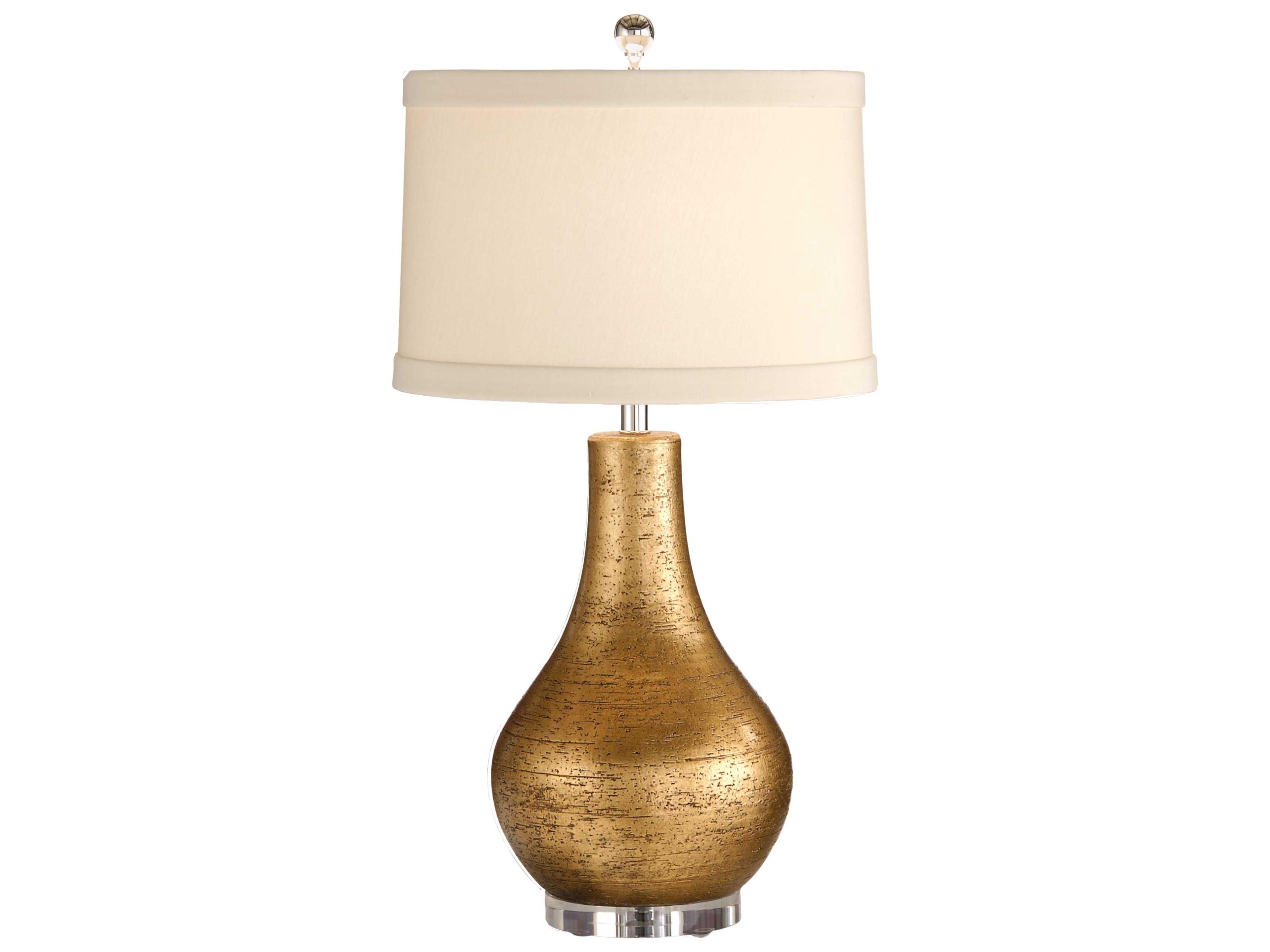 Wildwood Moderno Gold Light Taupe Silkette Buffet Lamp