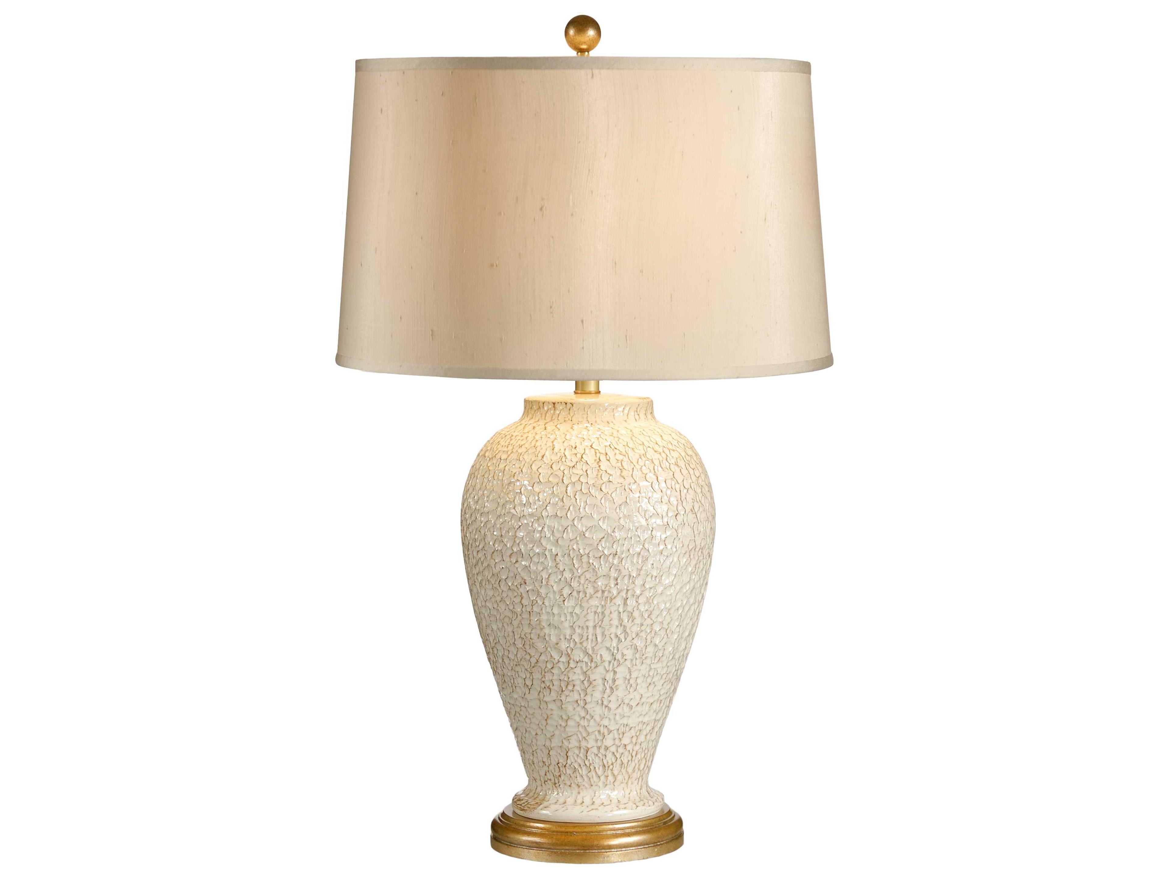 Wildwood Urbano Old White Champagne Silkette Buffet Lamp