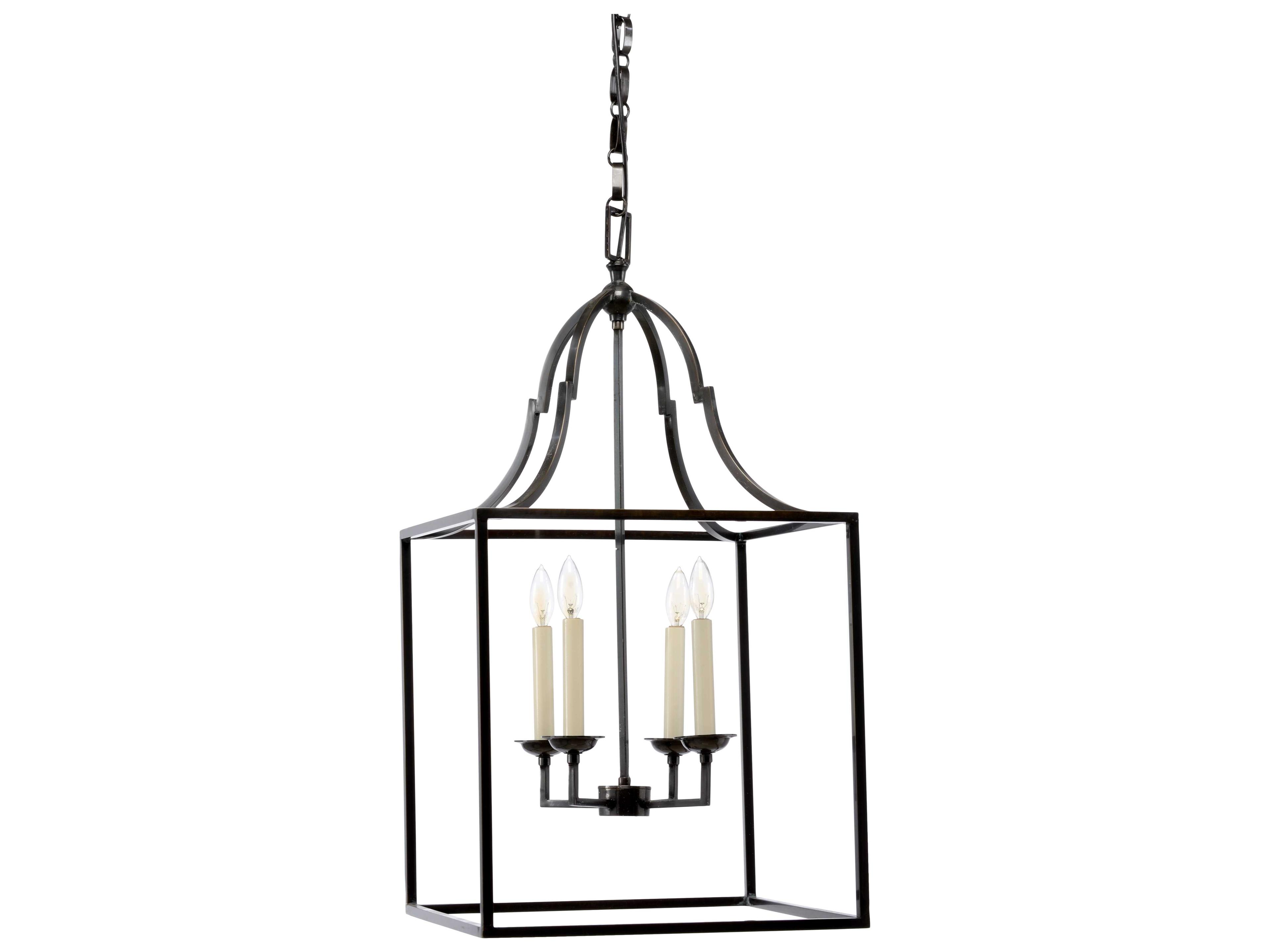 Wildwood Winston 4-Light Dark Bronze Lantern Pendant