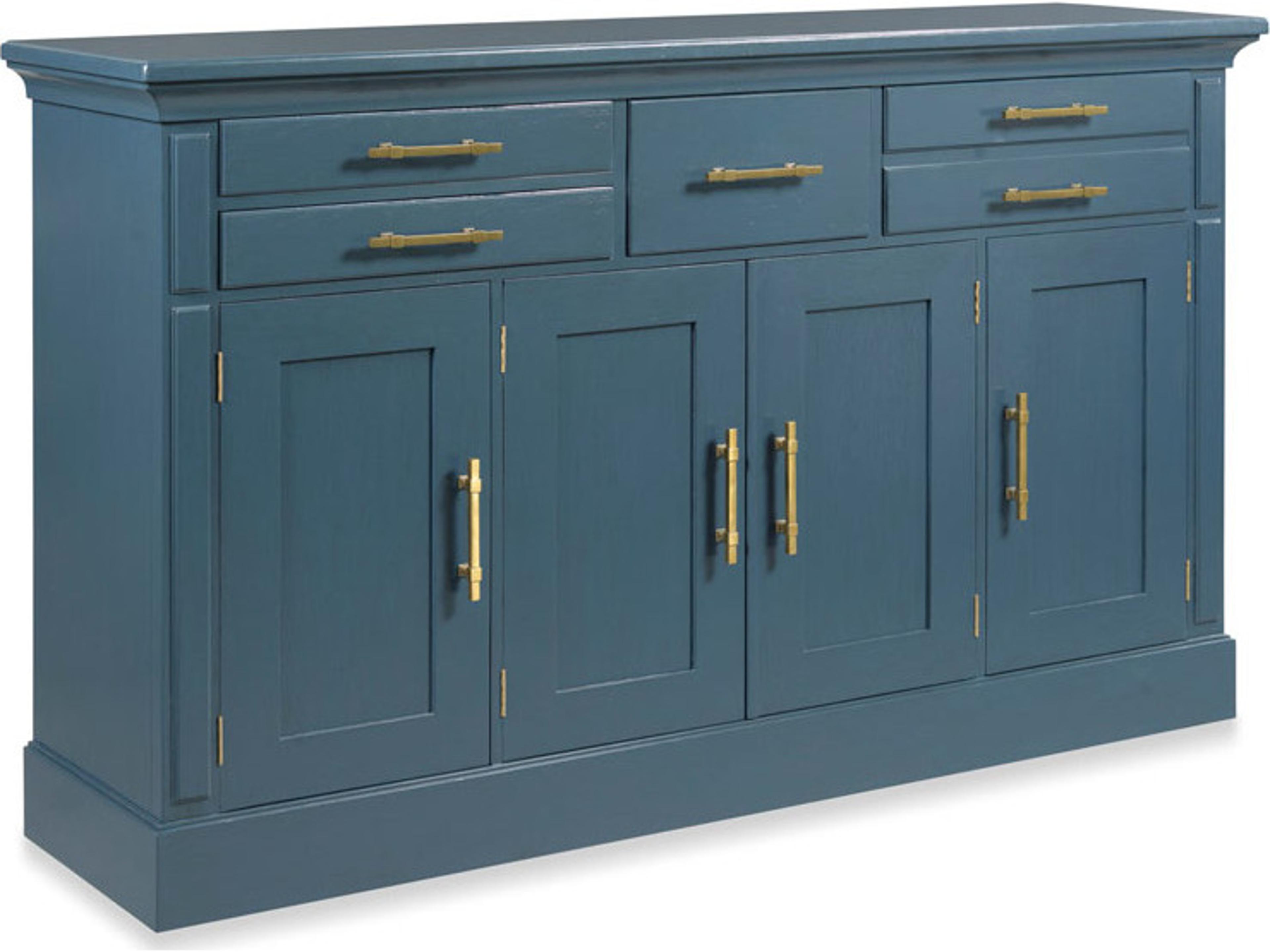 Bozeman 73" Oak Wood Navy Sideboard