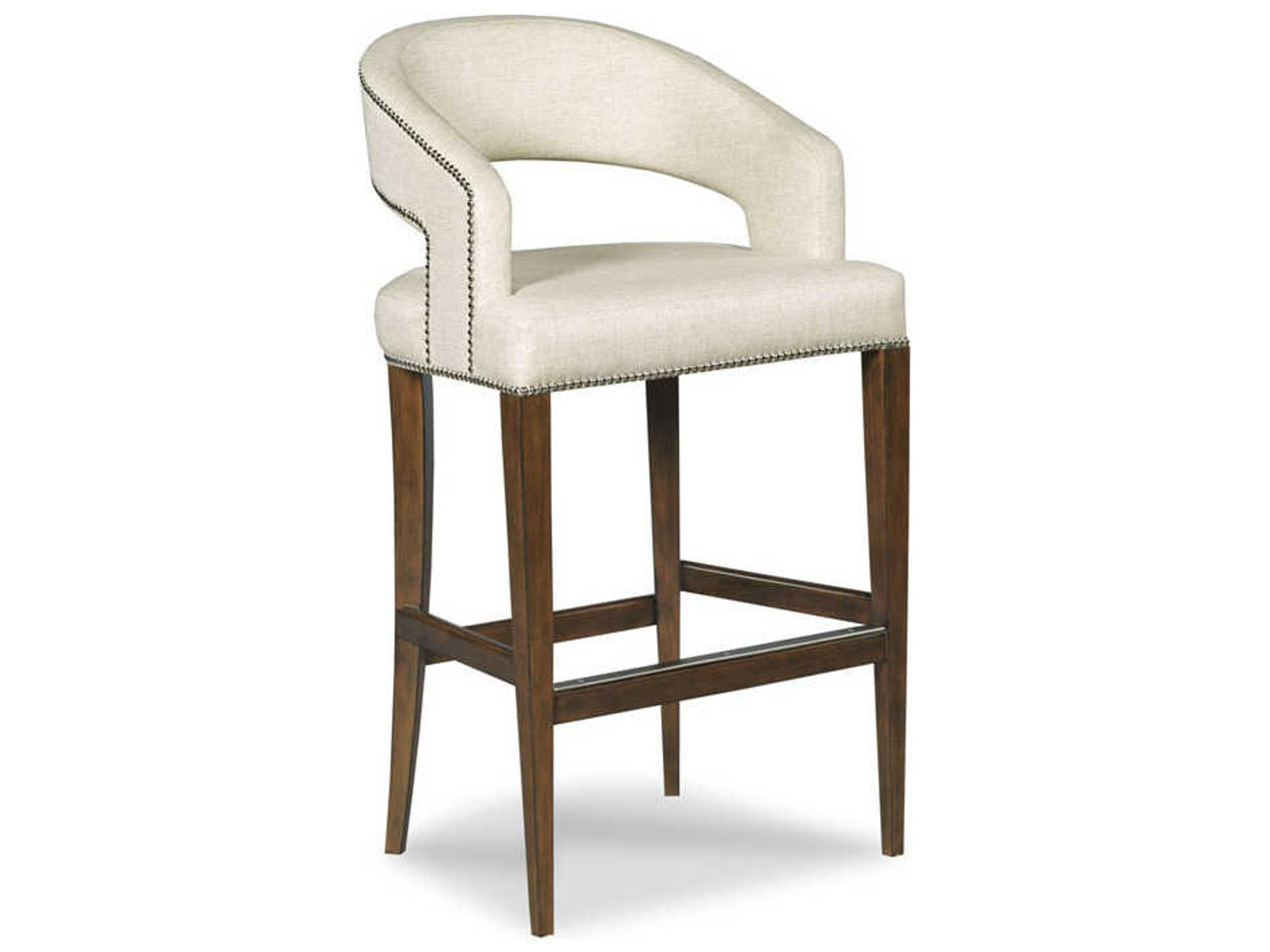 Woodbridge Annabelle Upholstered Hardwood Mink Bar Stool