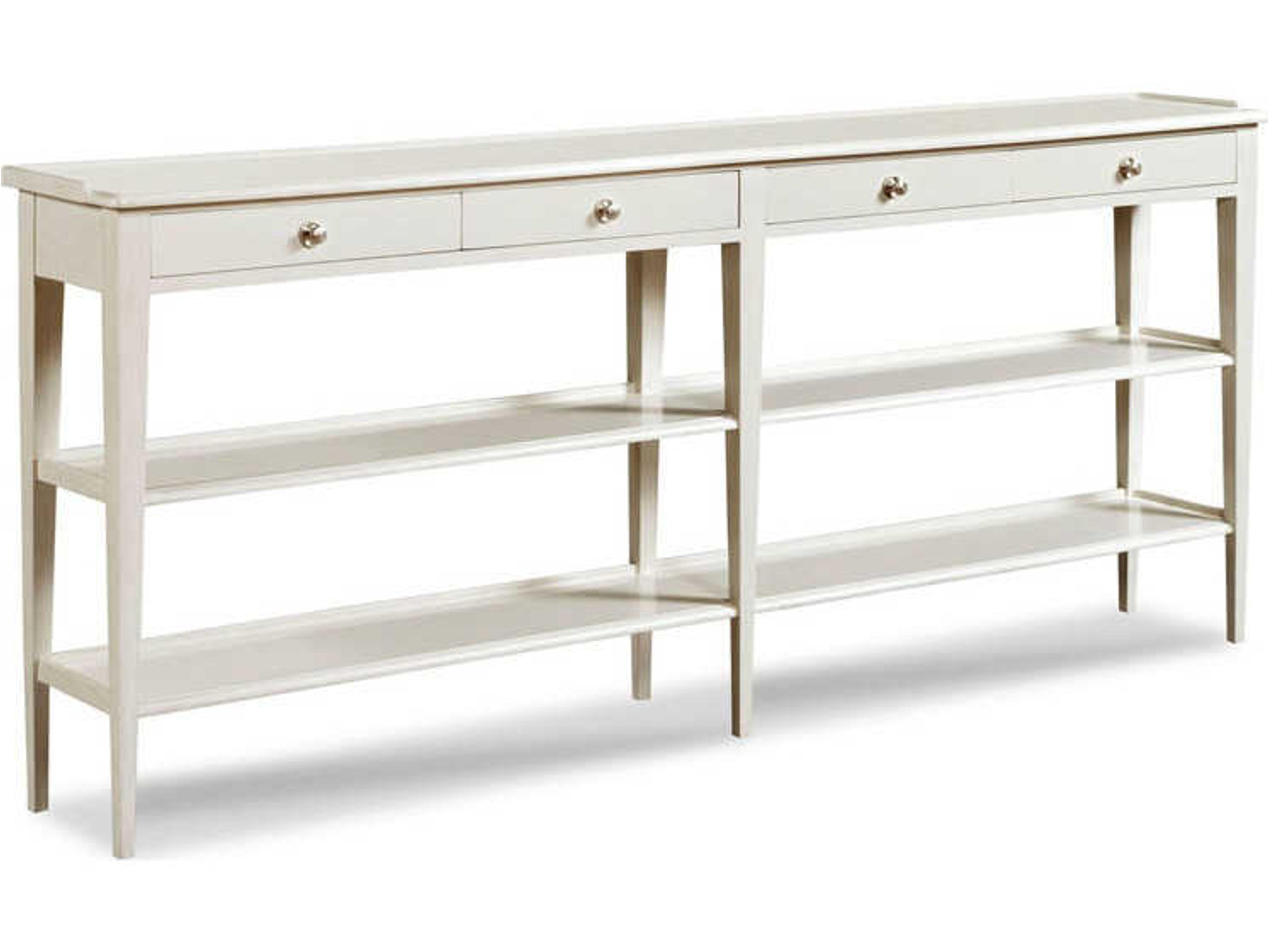 Captiva Hall Rectangular Carrara Console Table