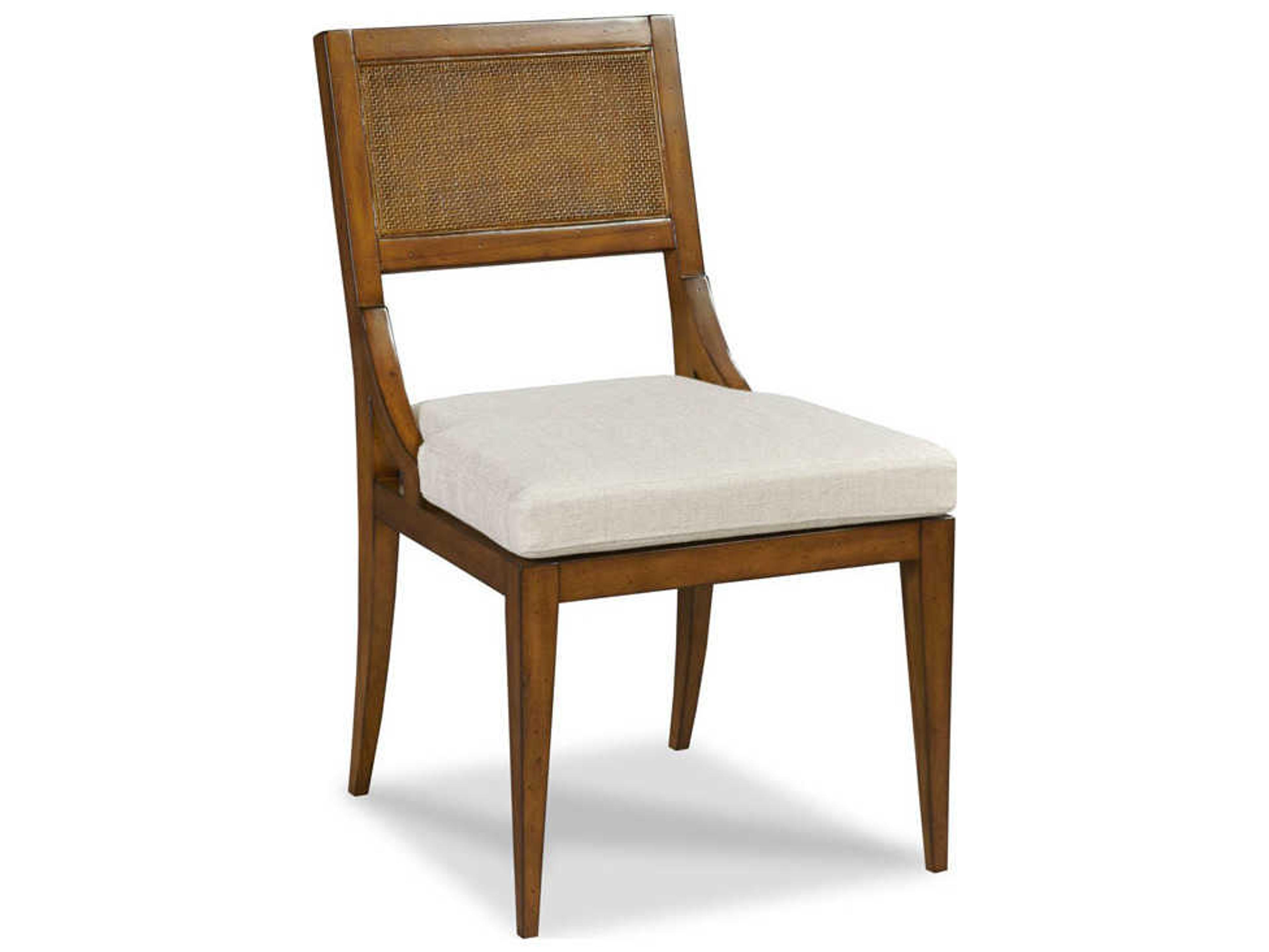 Salvador Oak Wood Brown Upholstered Side Dining Chair
