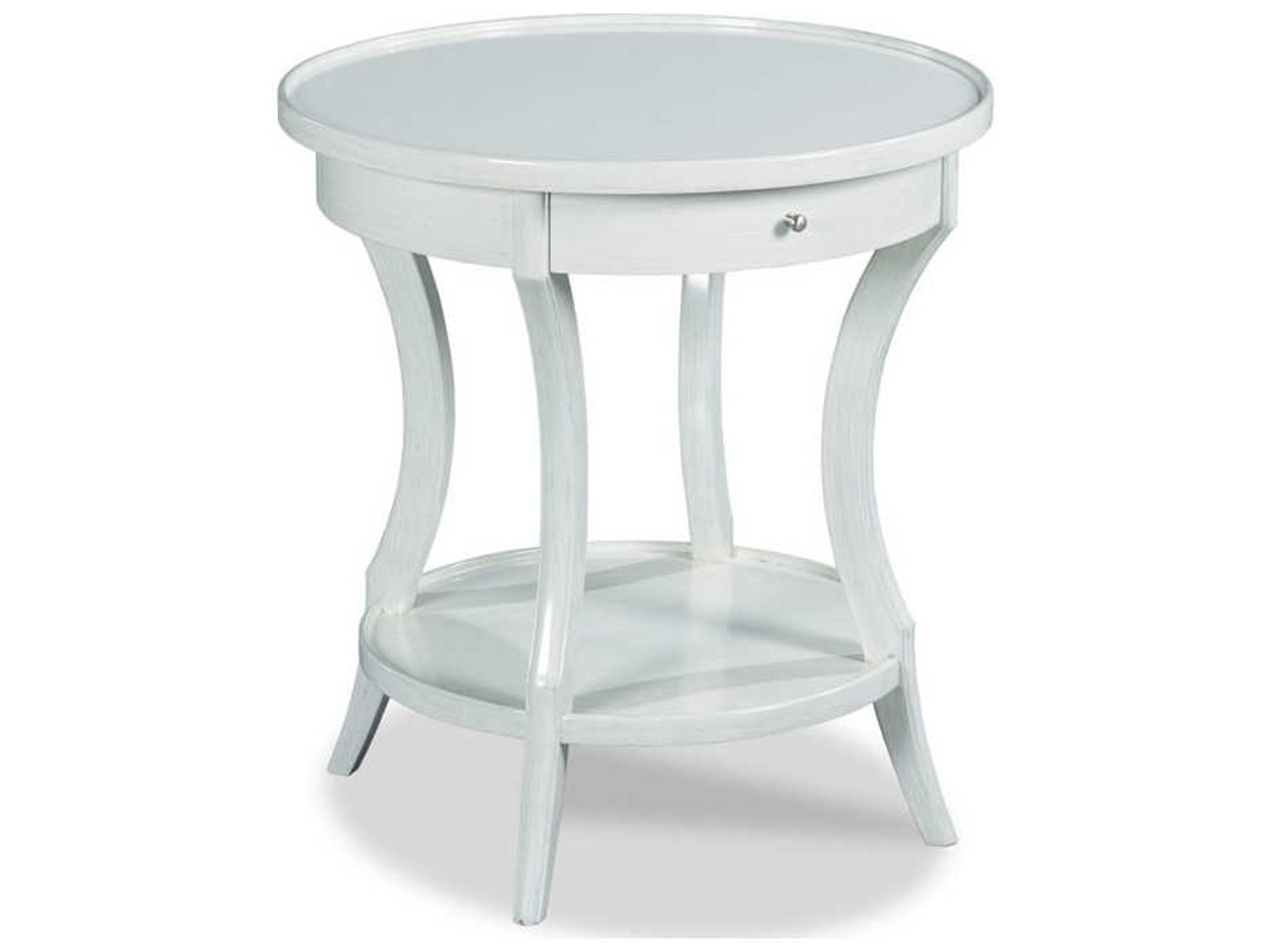 Stacey Round Carrara End Table