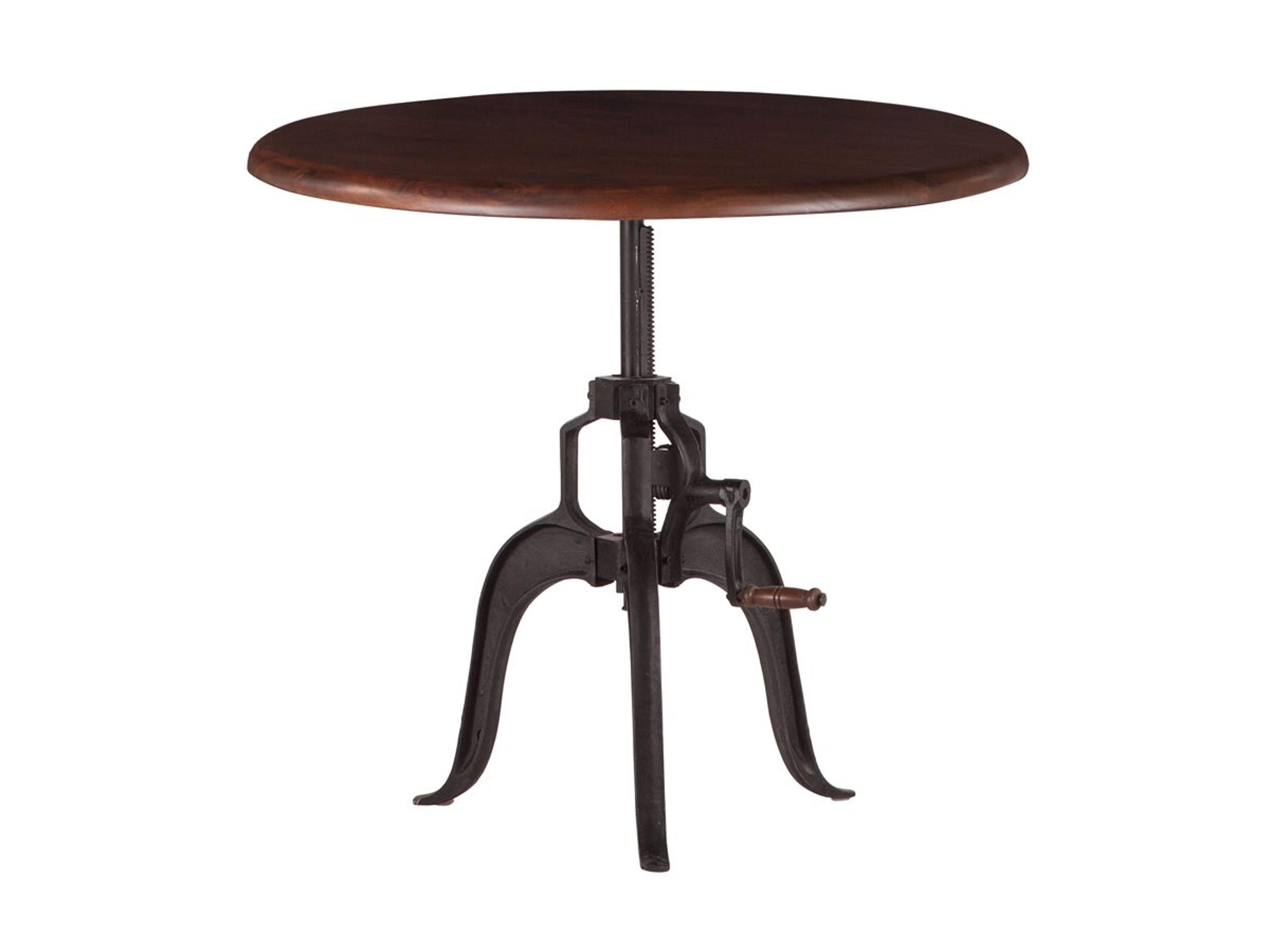 Artezia Walnut Round Wood Bar Table