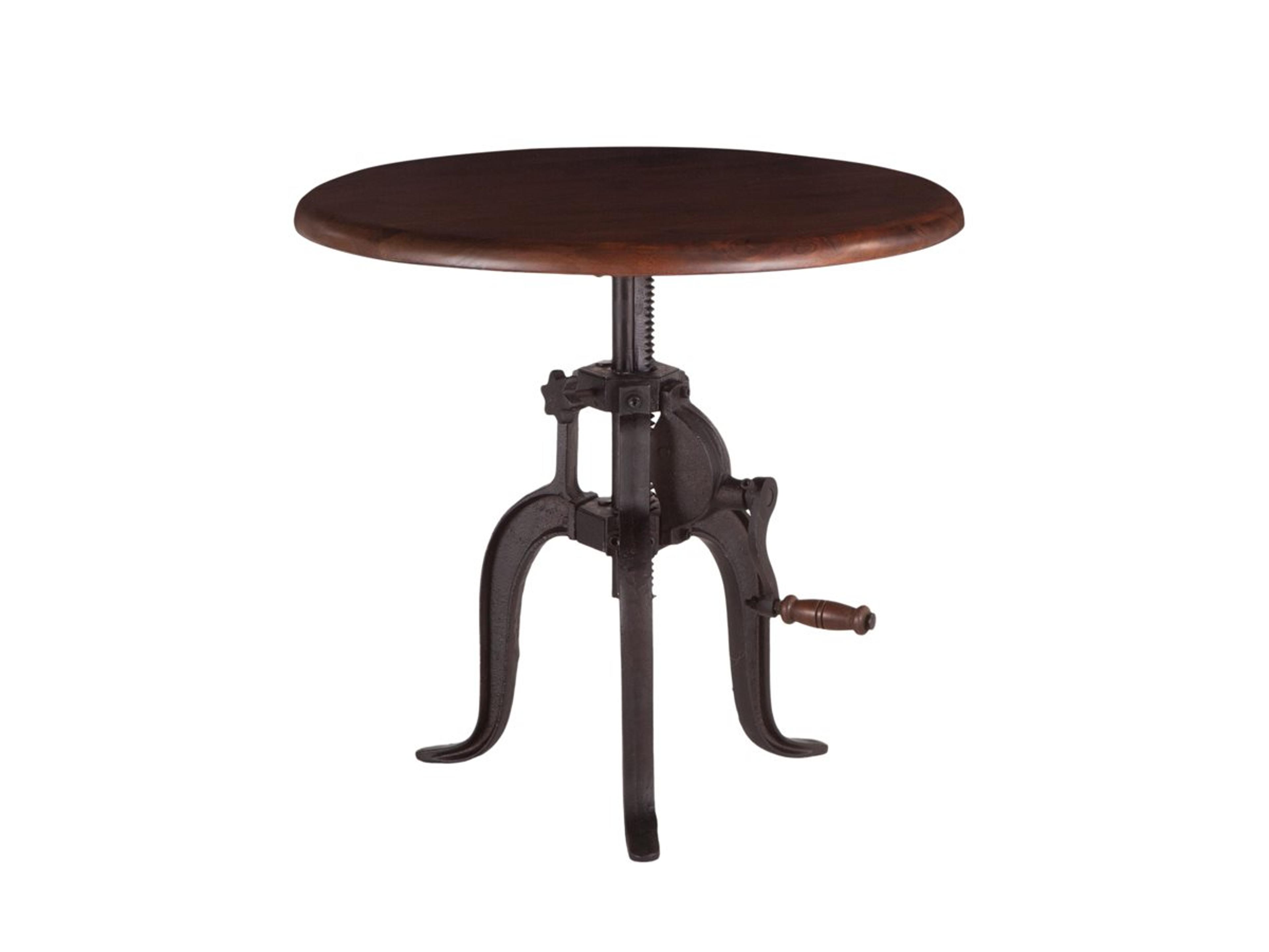 Artezia Round Wood Walnut End Table