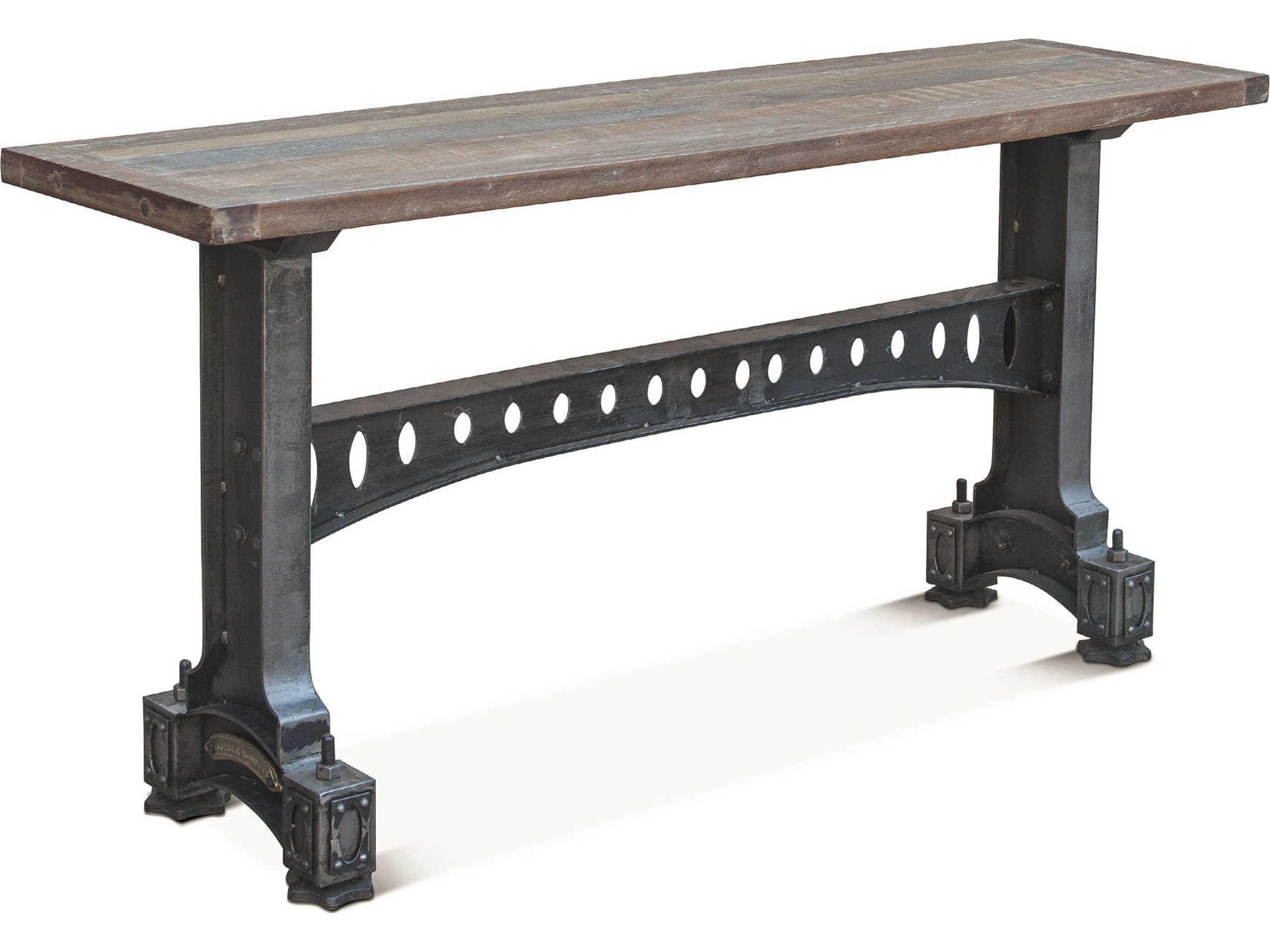 Sterling Rectangular Wood Natural Patina Console Table