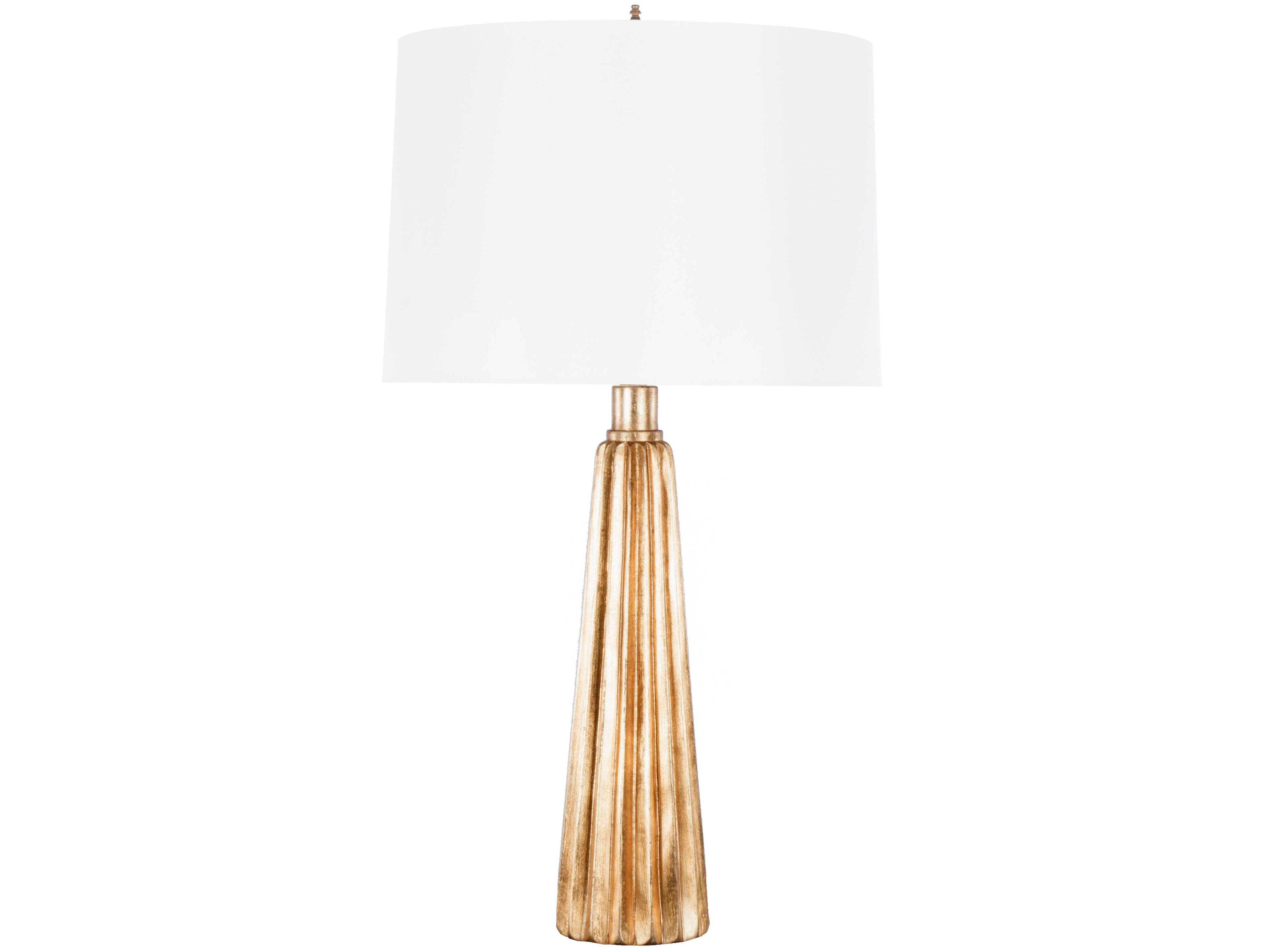 Worlds Away Gold Buffet Lamp