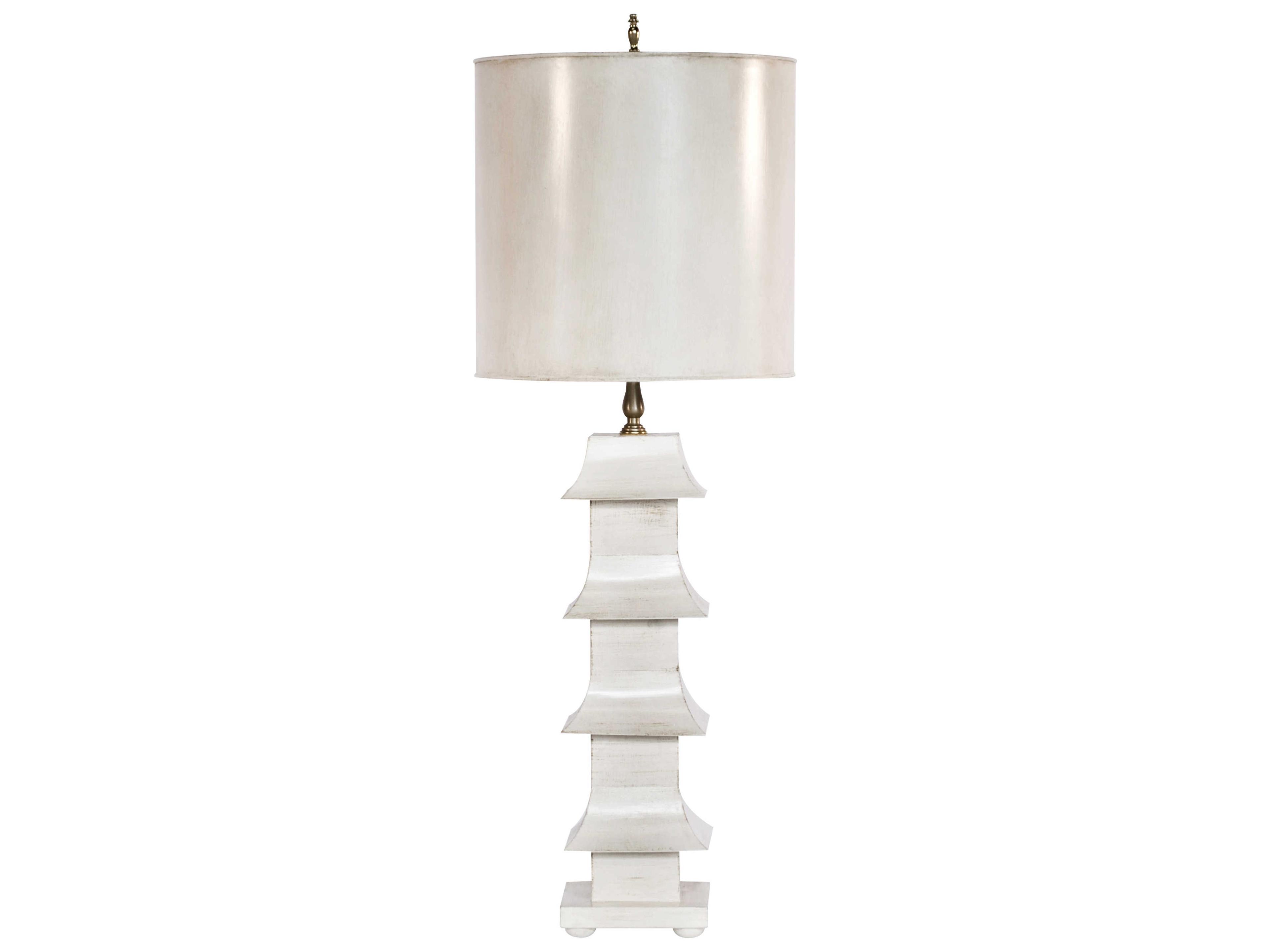 Worlds Away White Buffet Lamp