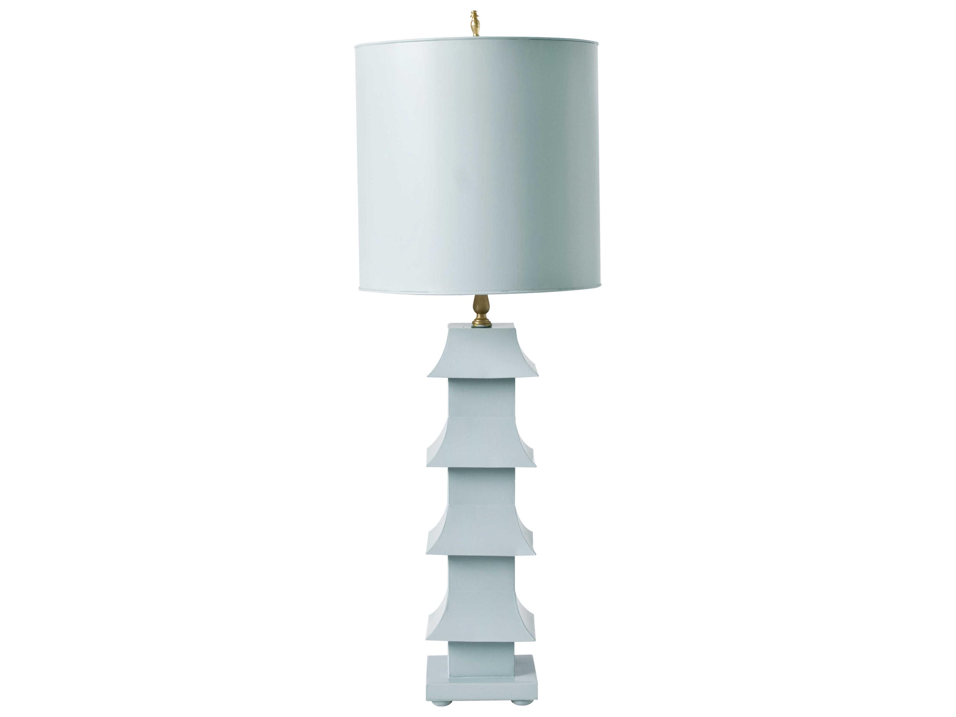 Worlds Away Blue Buffet Lamp