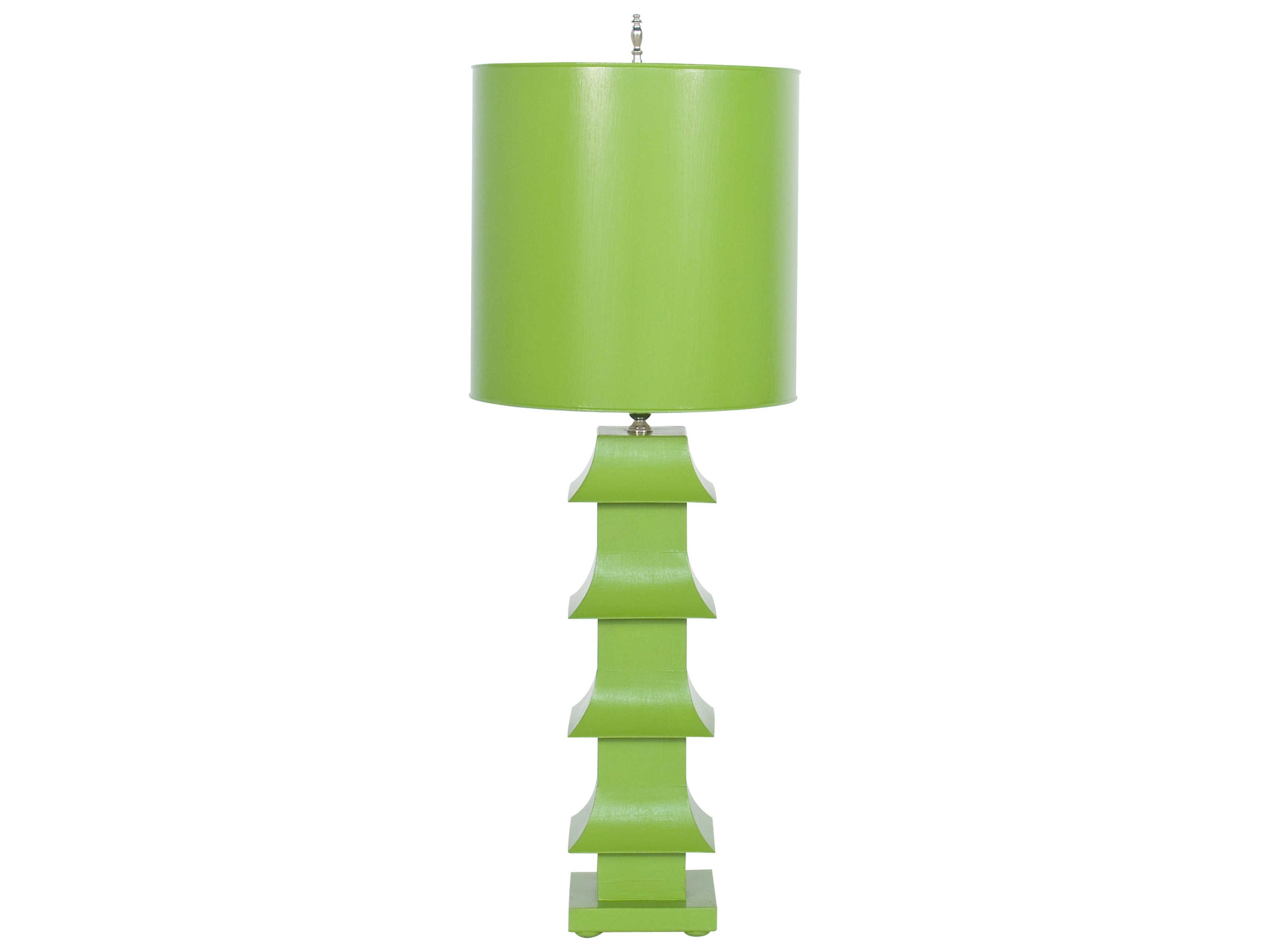 Worlds Away Green Buffet Lamp