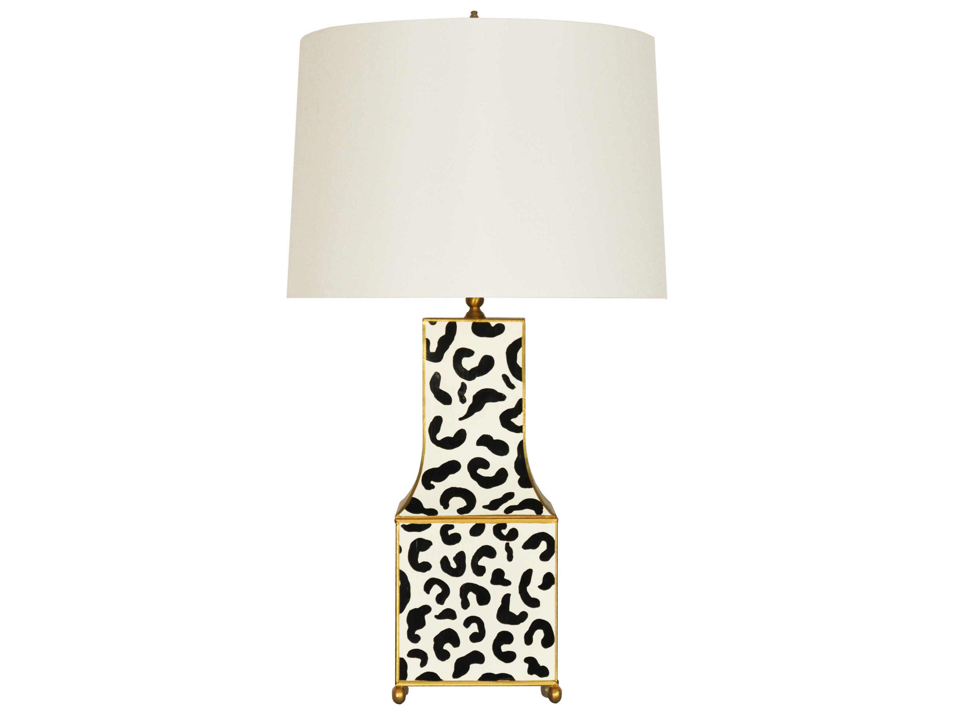 Worlds Away Black Buffet Lamp