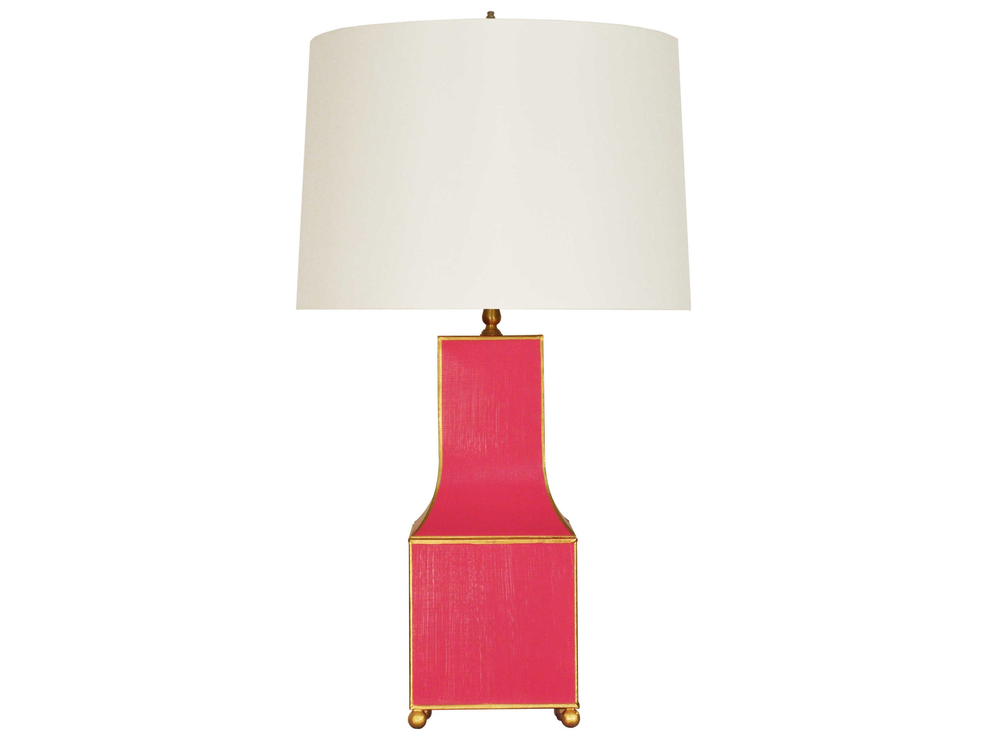 Worlds Away Pink Buffet Lamp