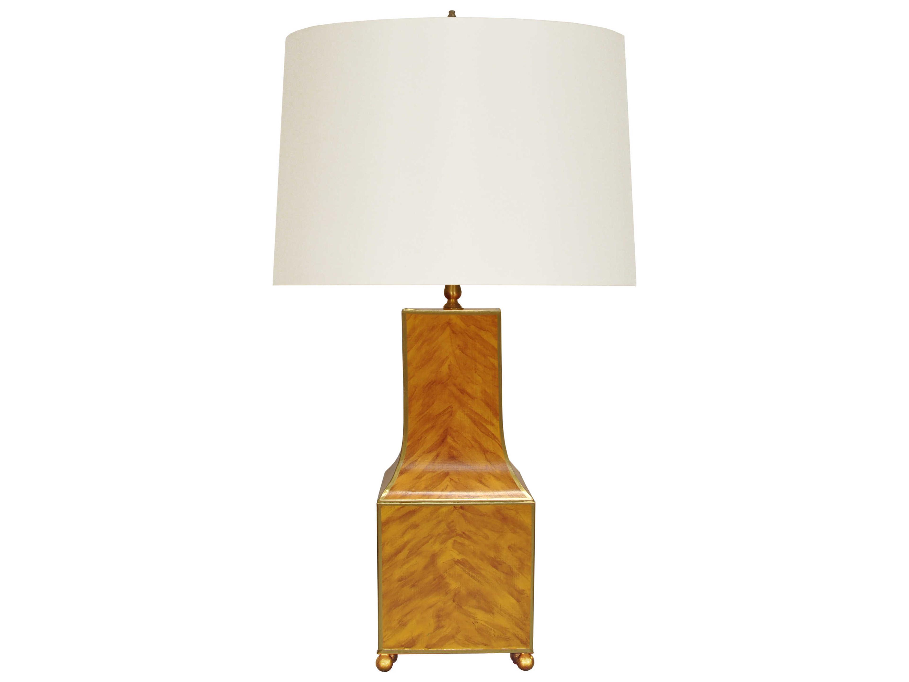 Worlds Away Brown Buffet Lamp