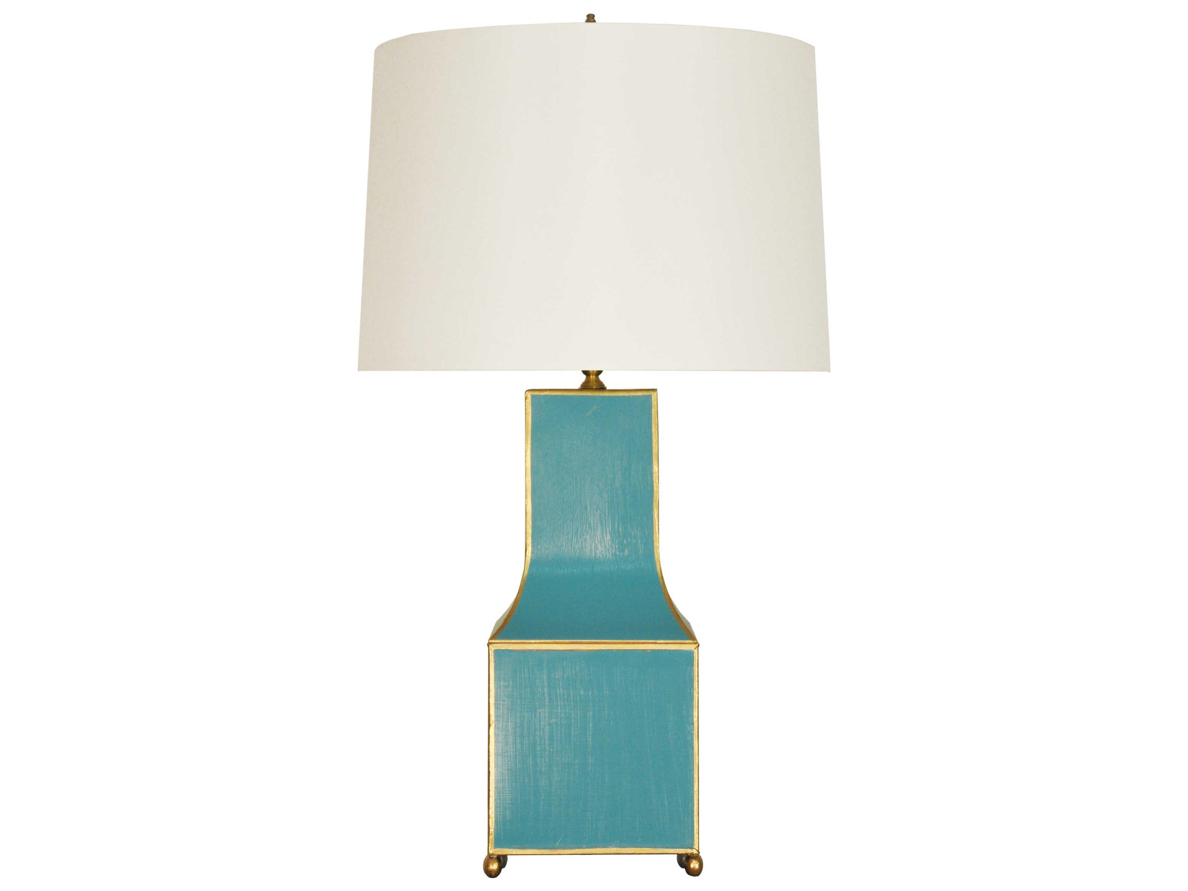 Worlds Away Blue Buffet Lamp