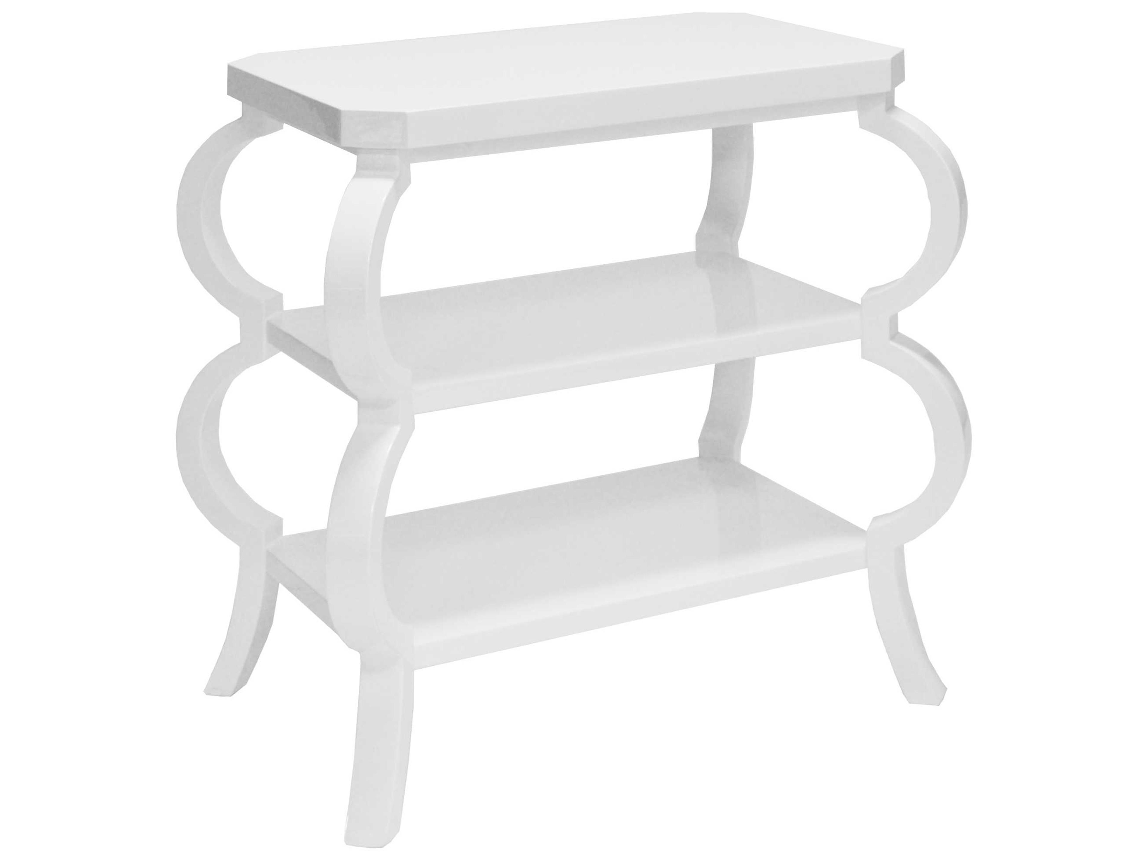 Worlds Away Rectangular Wood End Table