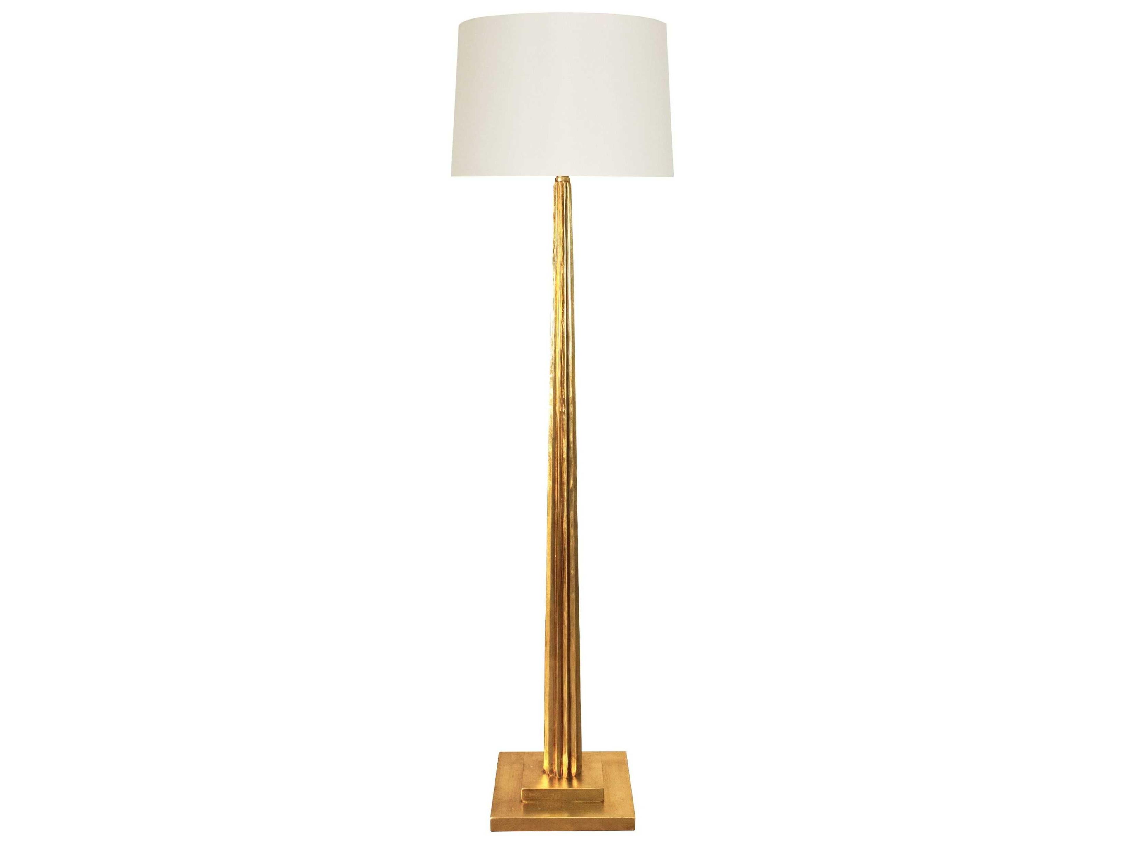 Gold Leaf Floor Lamp