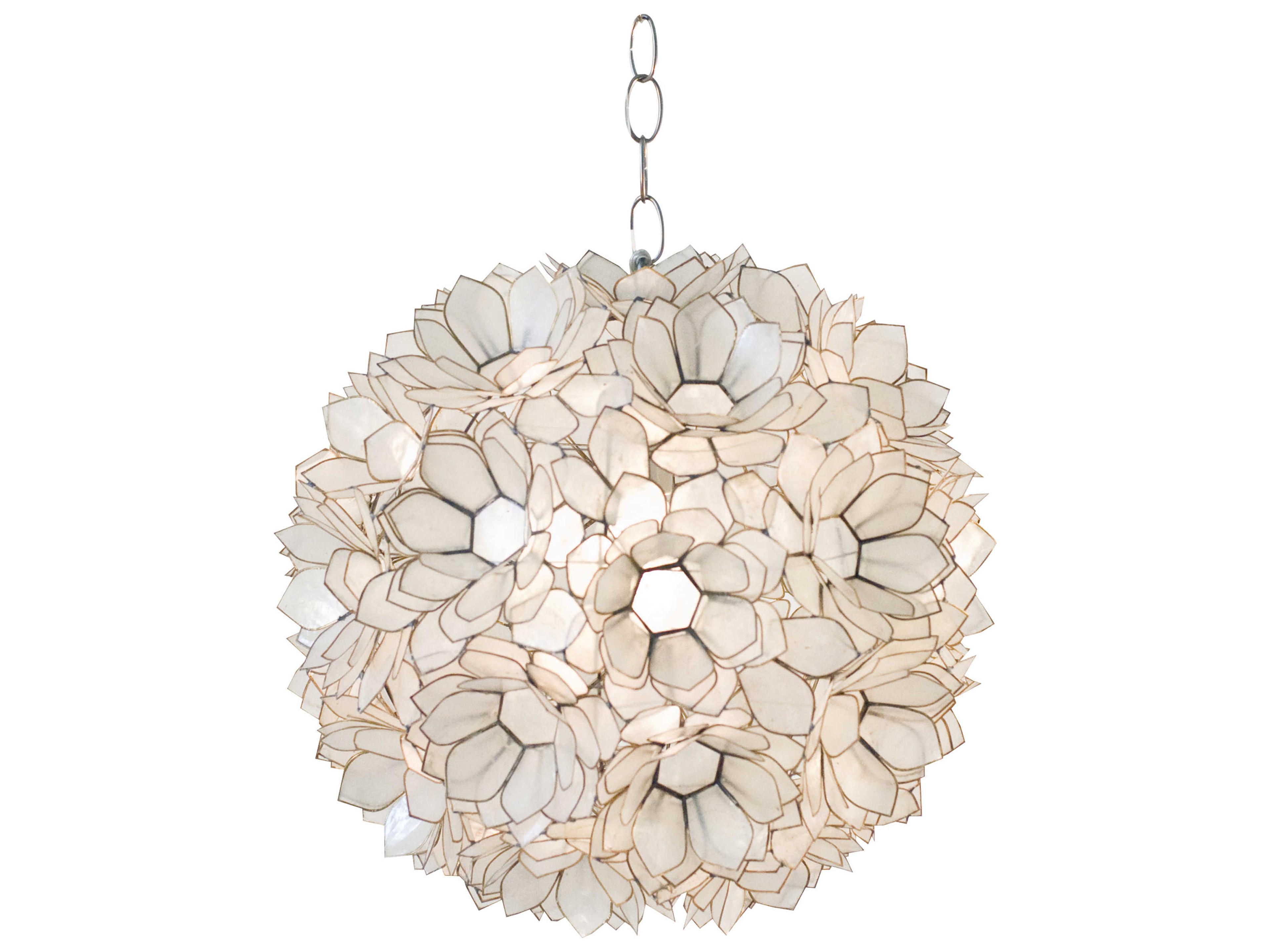 1-Light Off White Geometric Globe Pendant