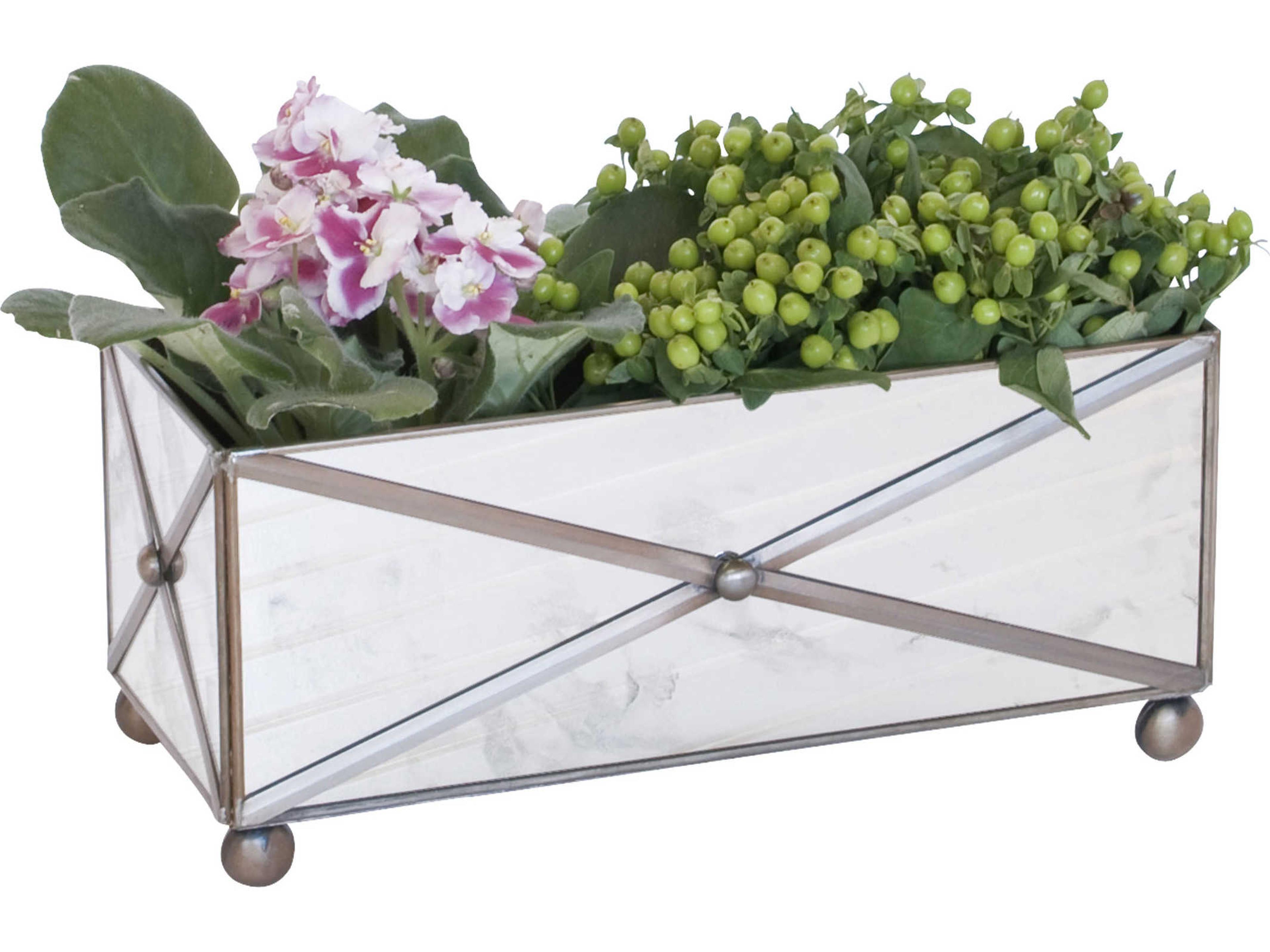 Antique Mirror 12" Planter