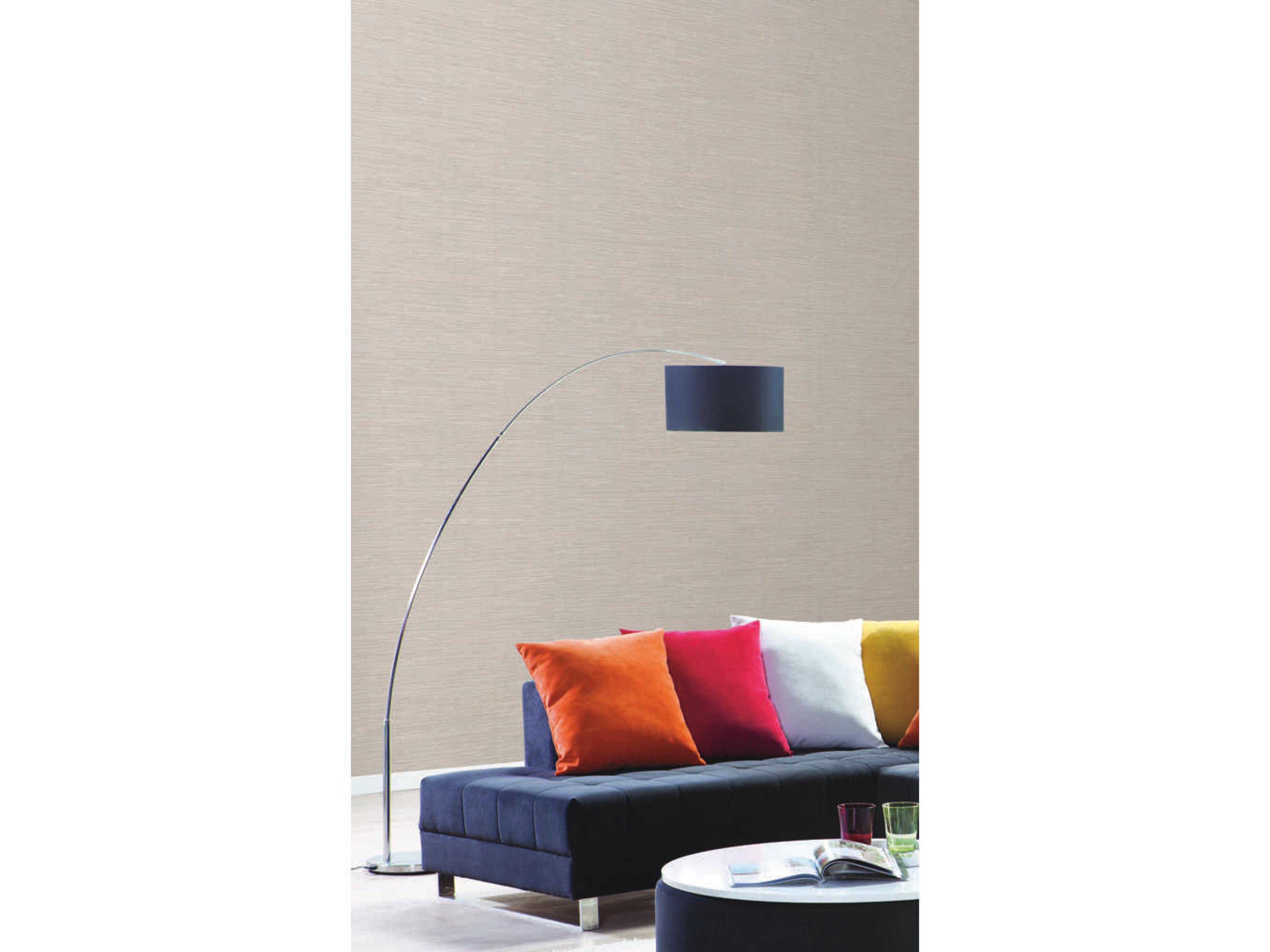 York Wallcoverings Color Digest White / Off White Ramie Weave Wallpaper