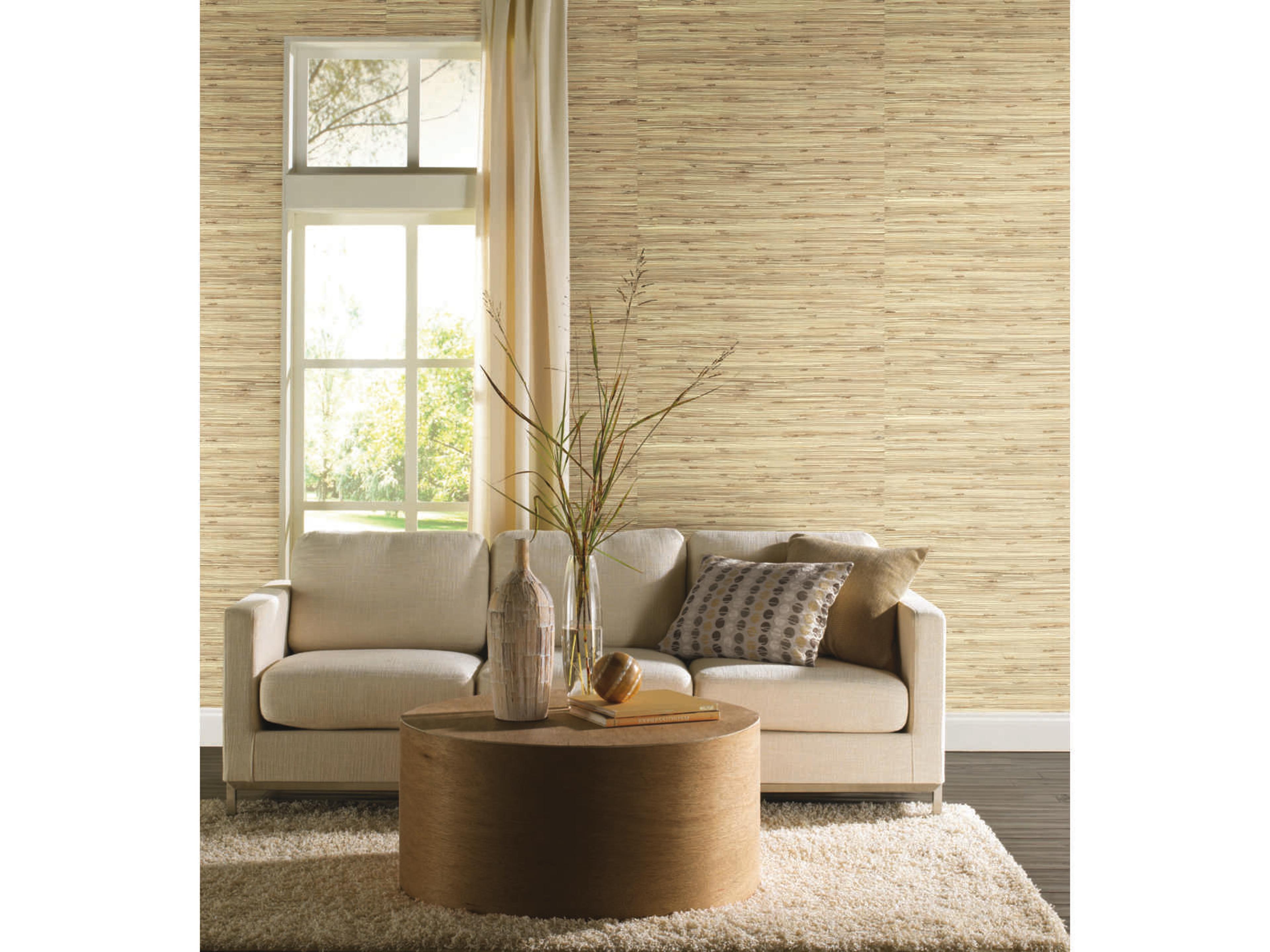 Grasscloth Resource Library Beige / Taupe River Grass Wallpaper