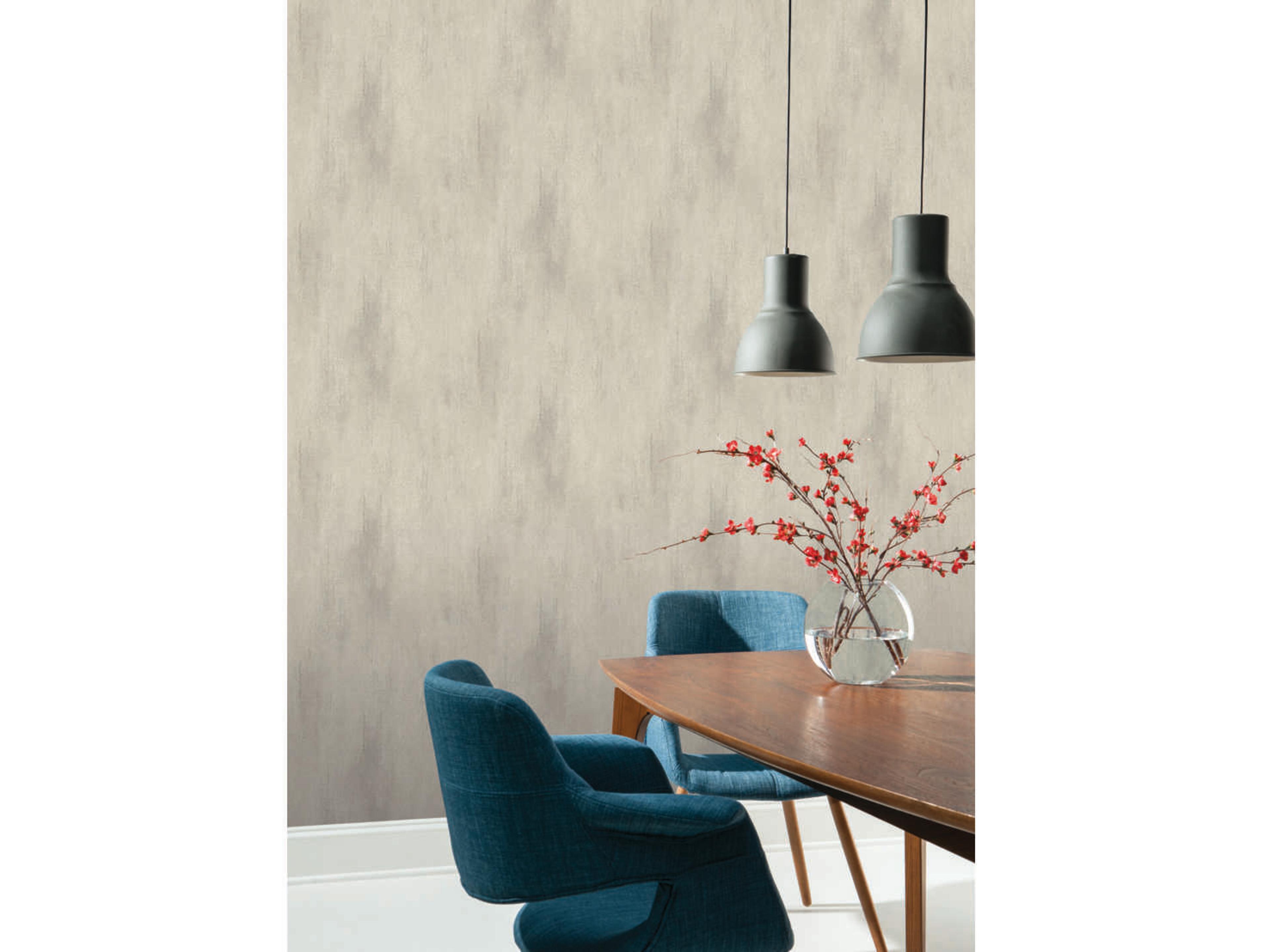 Mixed Materials Light Warm Grey Stucco Finish