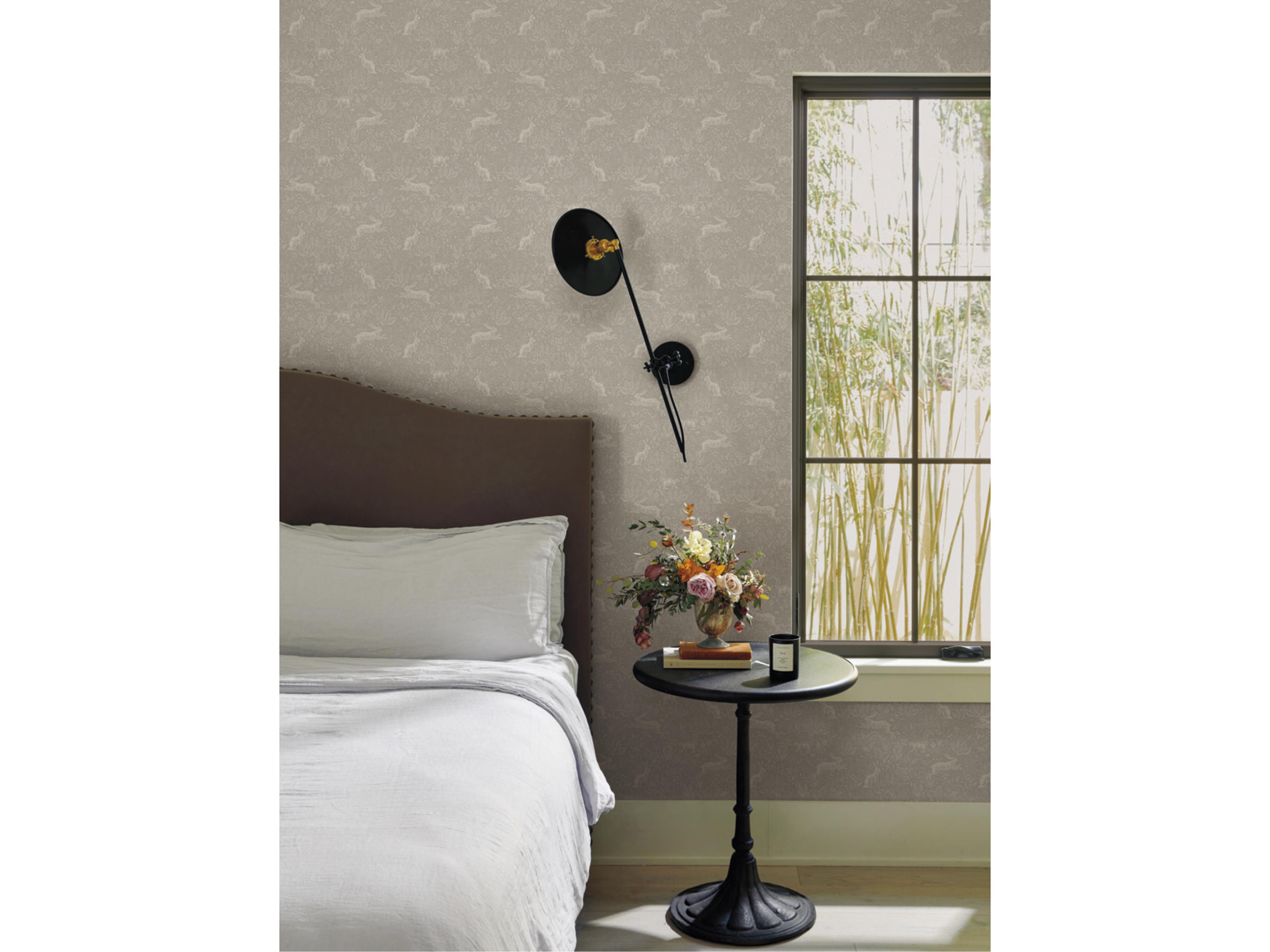 York Wallcoverings Linen Fable Wallpaper