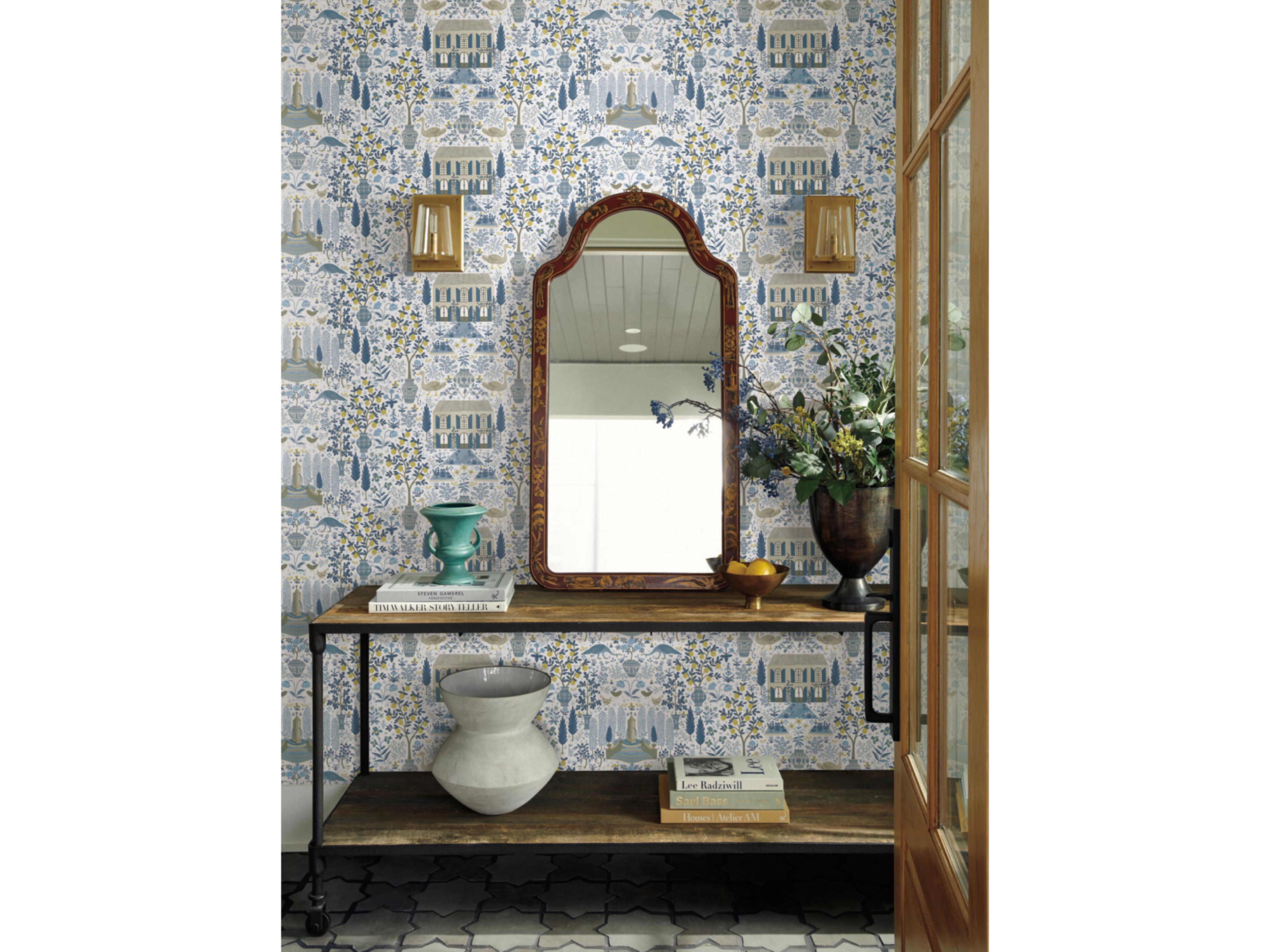 York Wallcoverings Indigo Camont Wallpaper