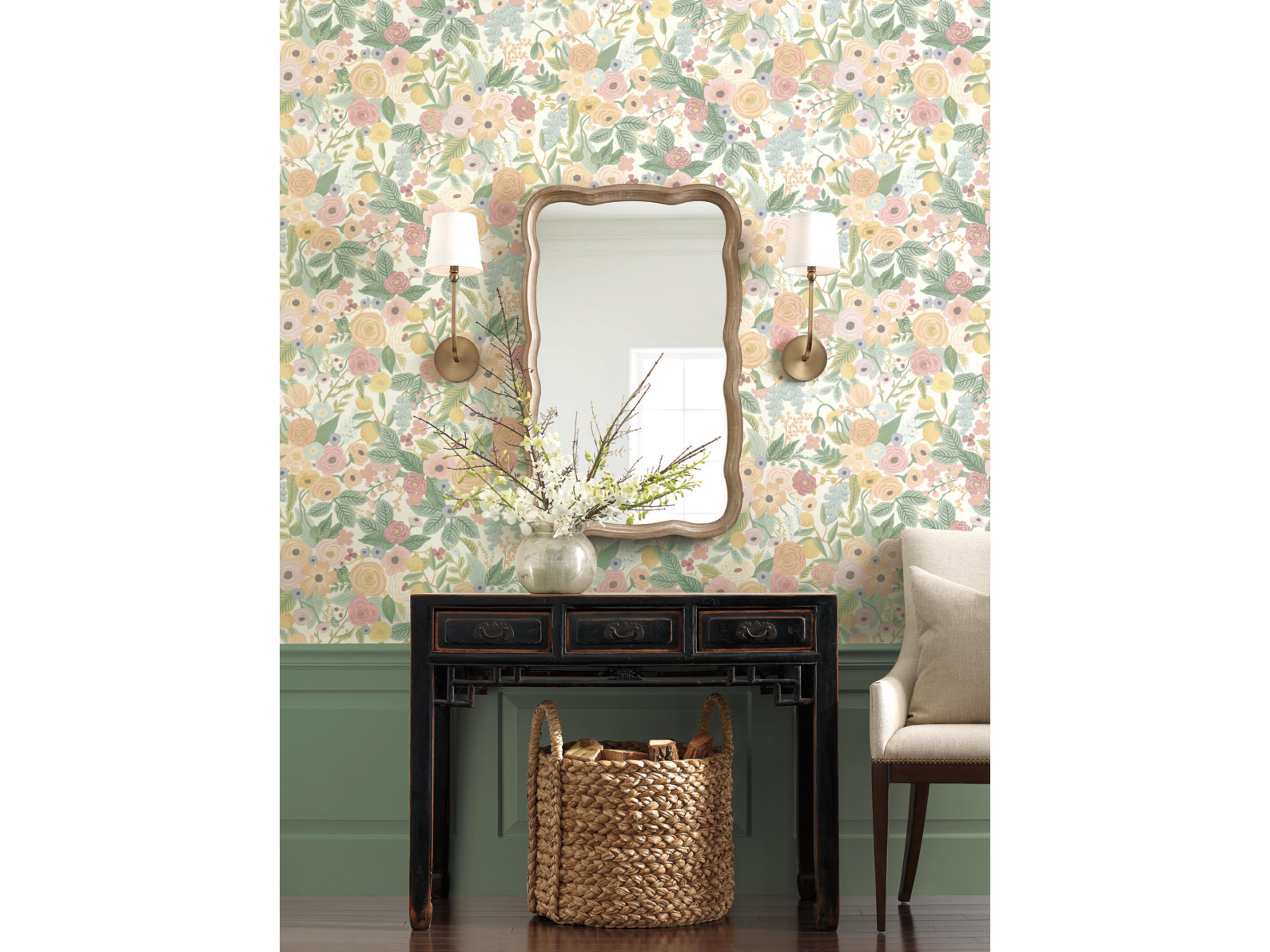 York Wallcoverings Pastels Garden Party Wallpaper