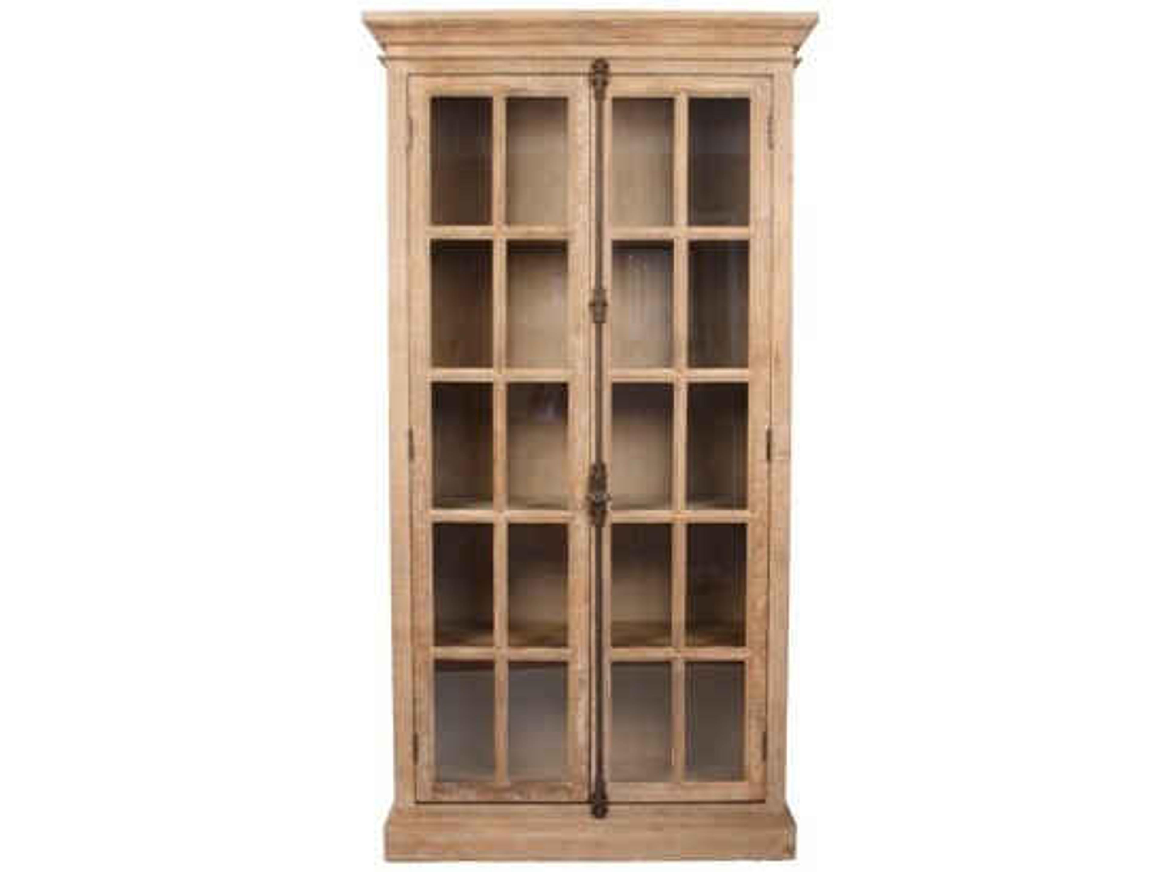 Marceline Oak Wood Display Cabinet