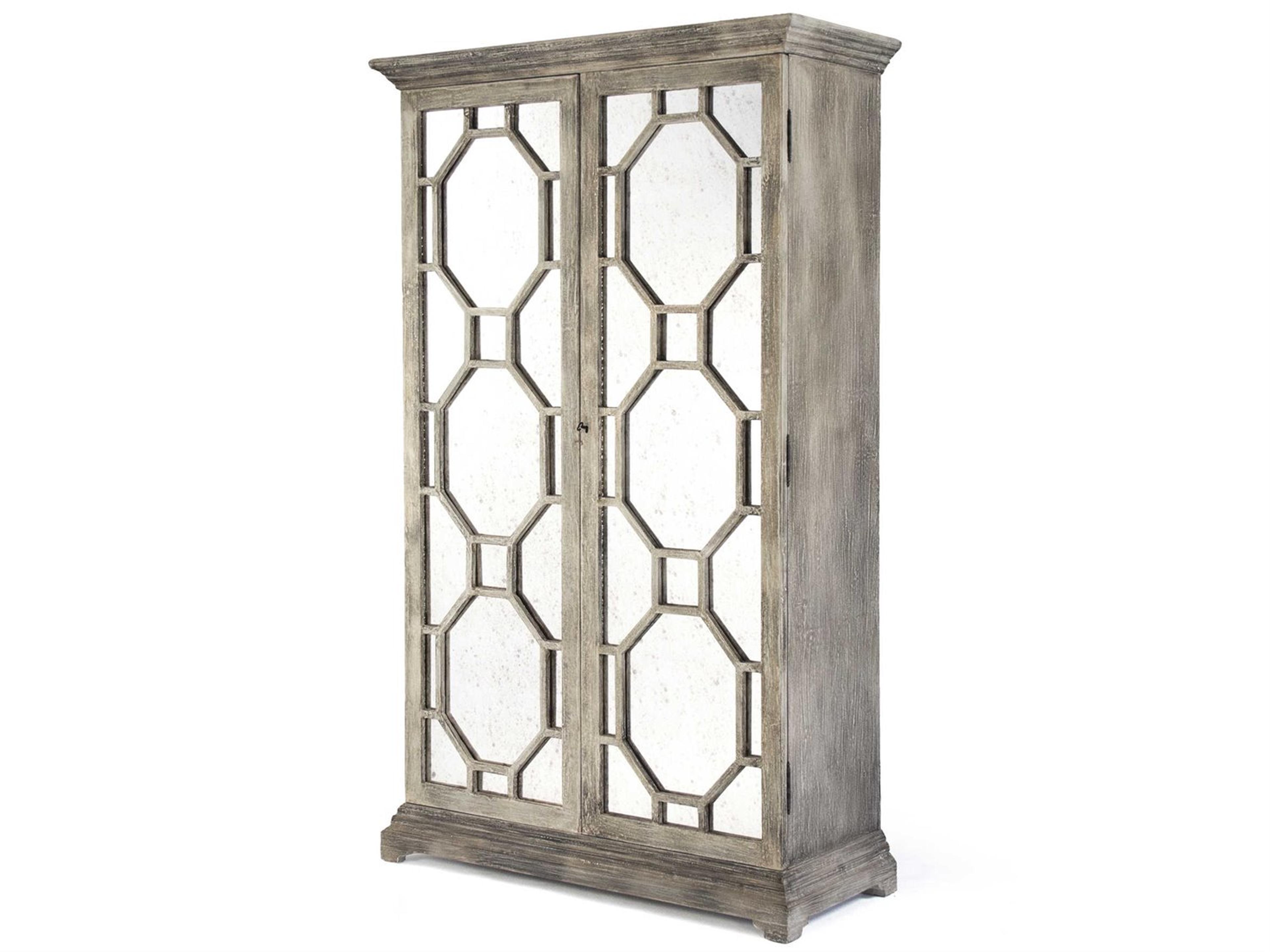 Pine Wood Display Cabinet