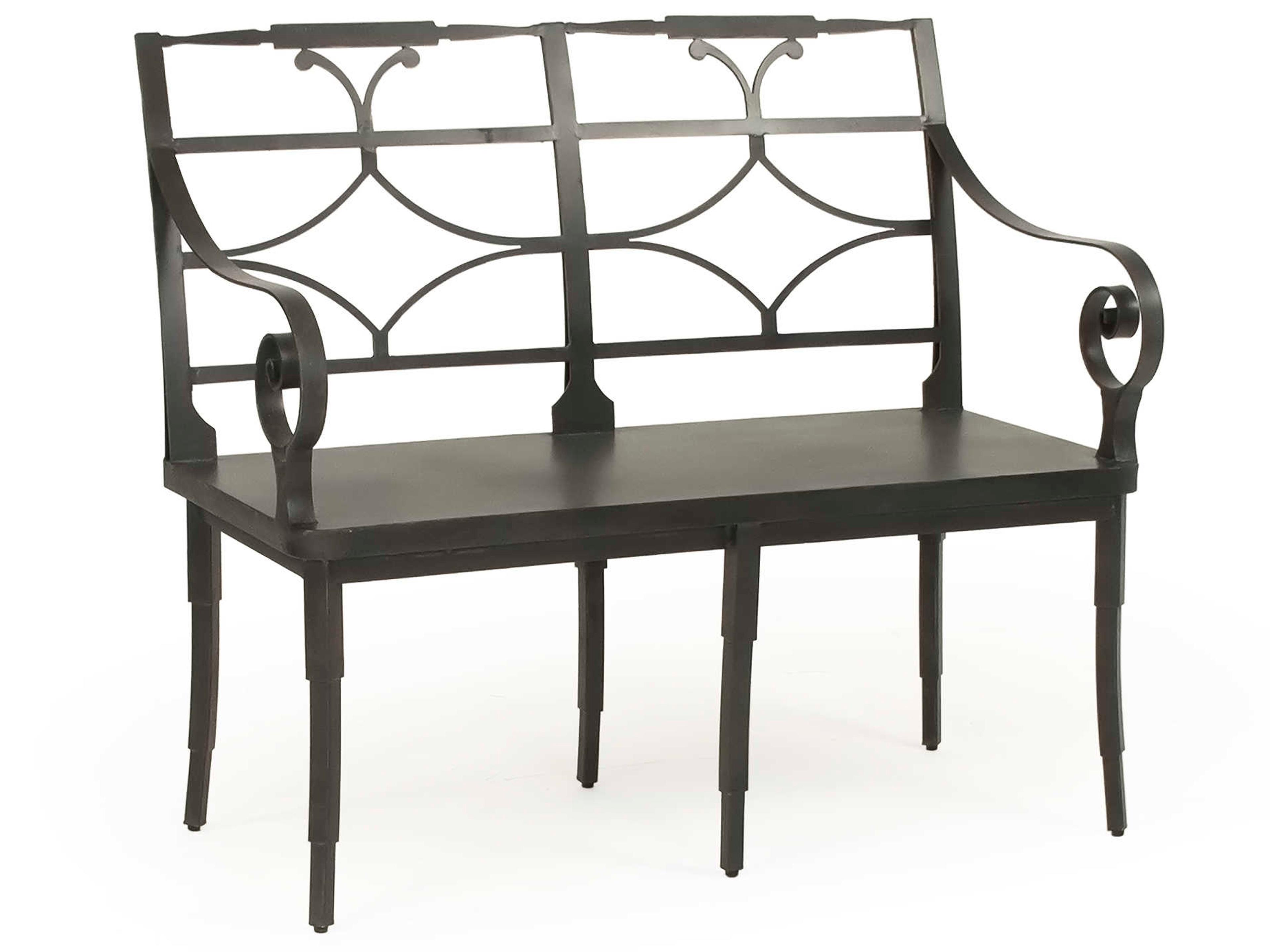 Zentique Antique Black Accent Bench