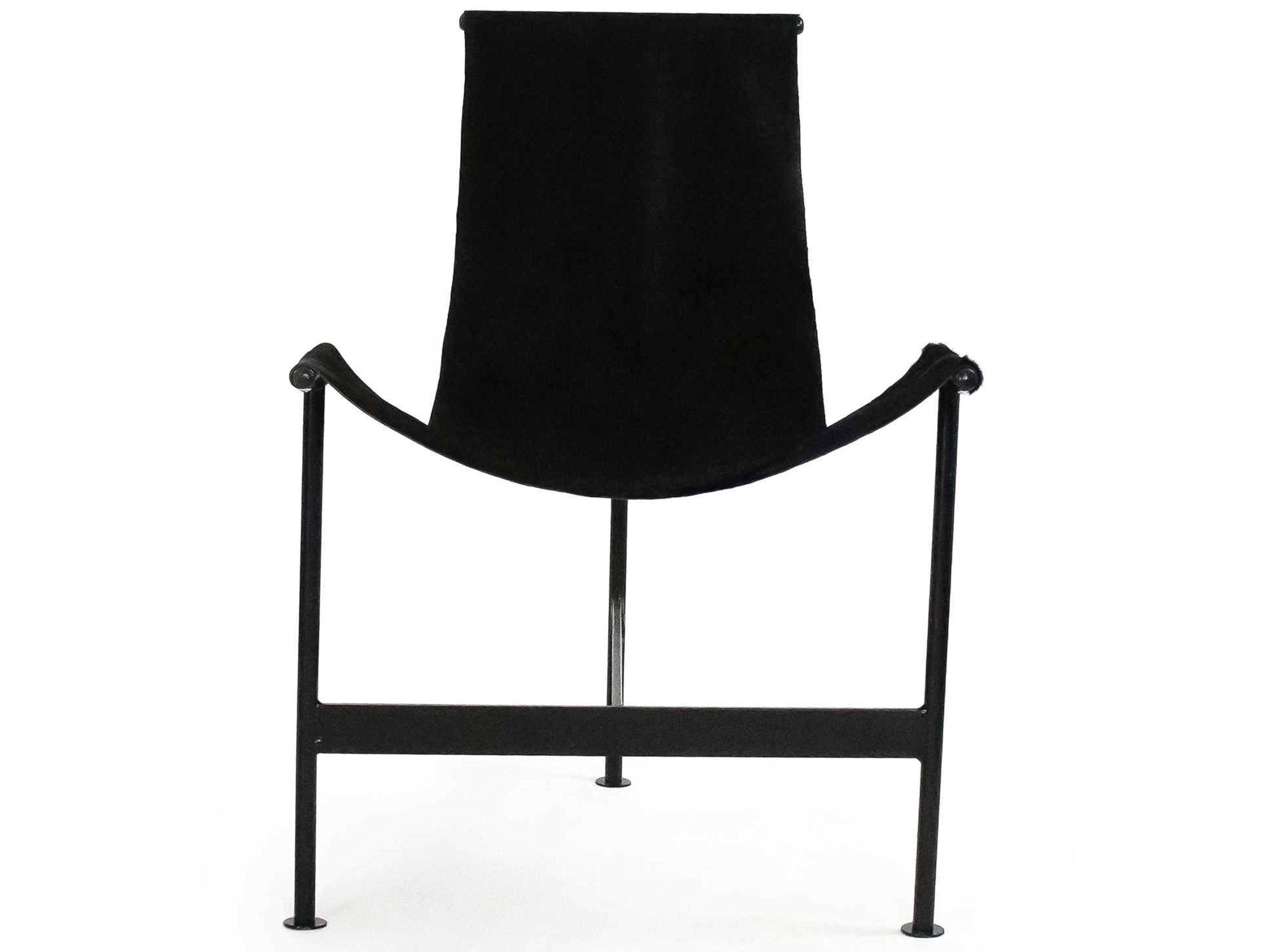 Zentique Black Leather Accent Chair