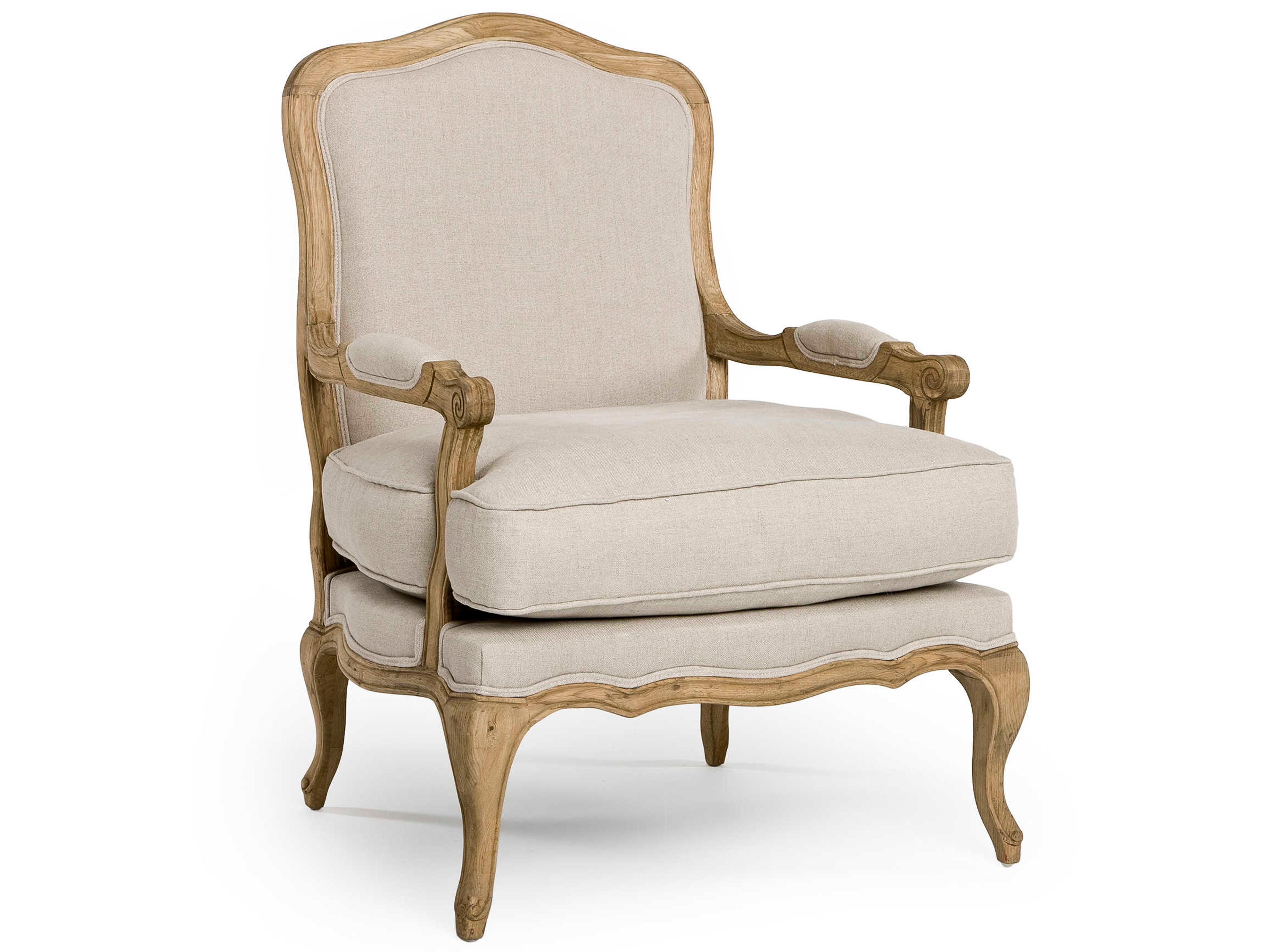 Bastille Cream Fabric Accent Chair