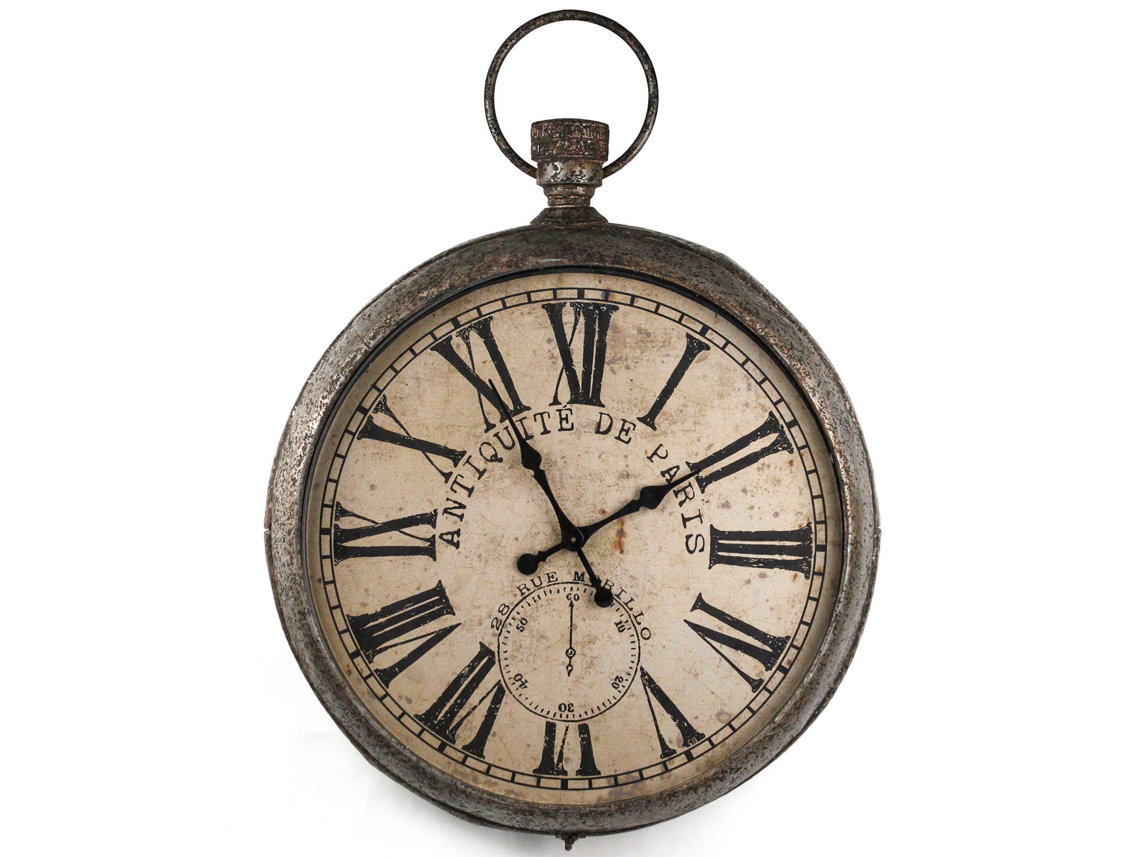 Zentique Rustic Zinc Iron Clock