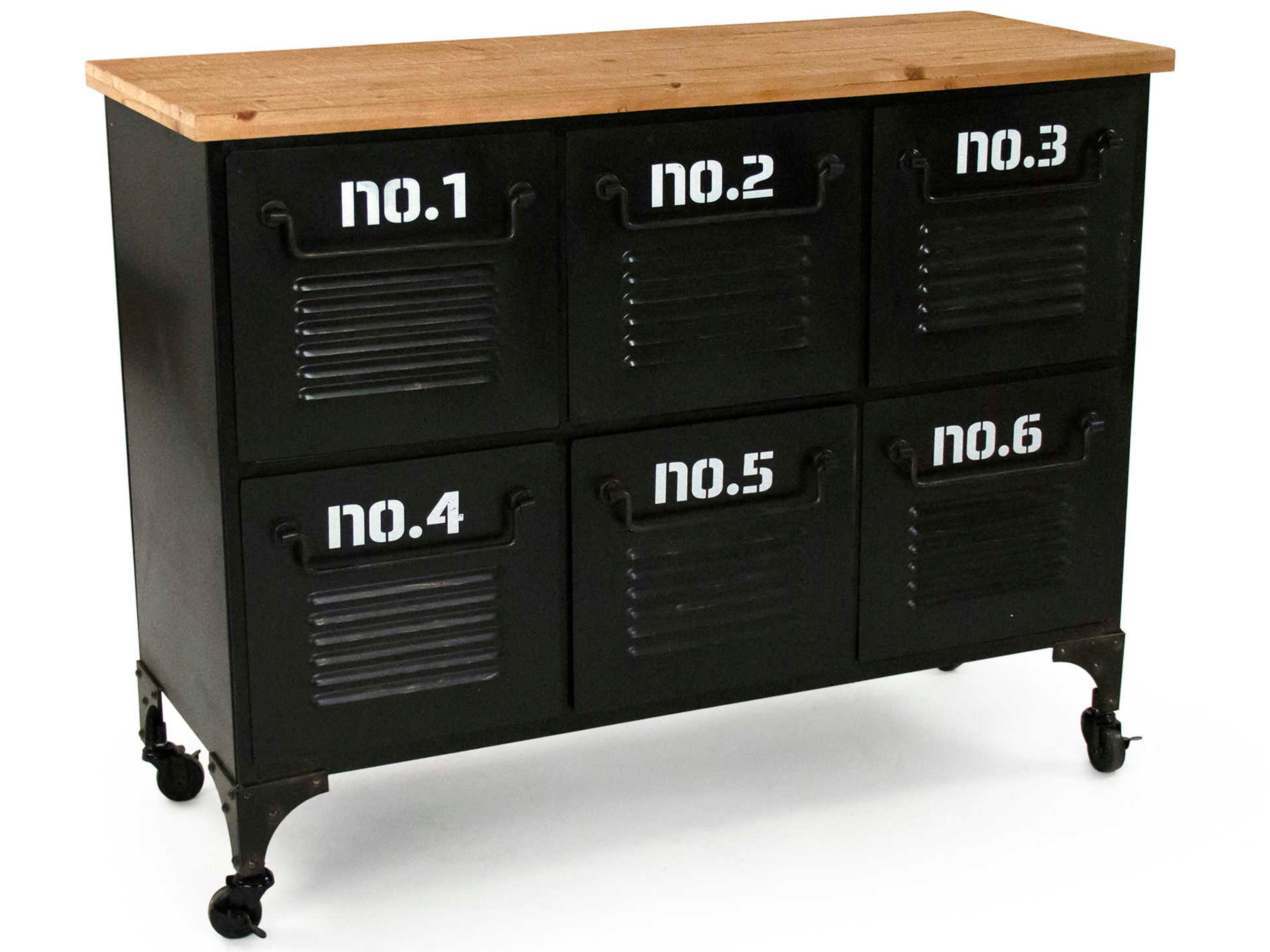 Rectangular Wood Black Console Table