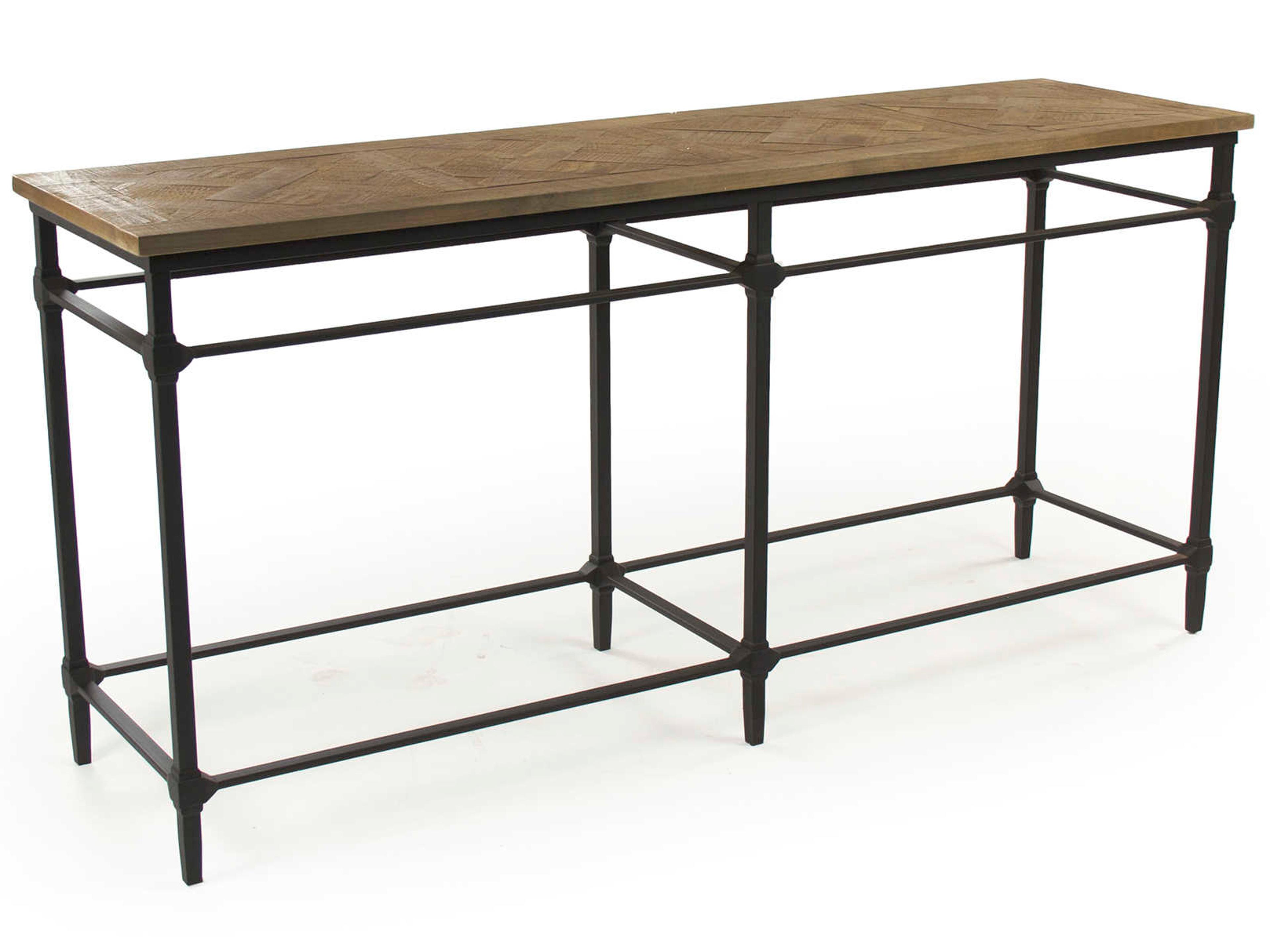Rectangular Wood Pine Console Table