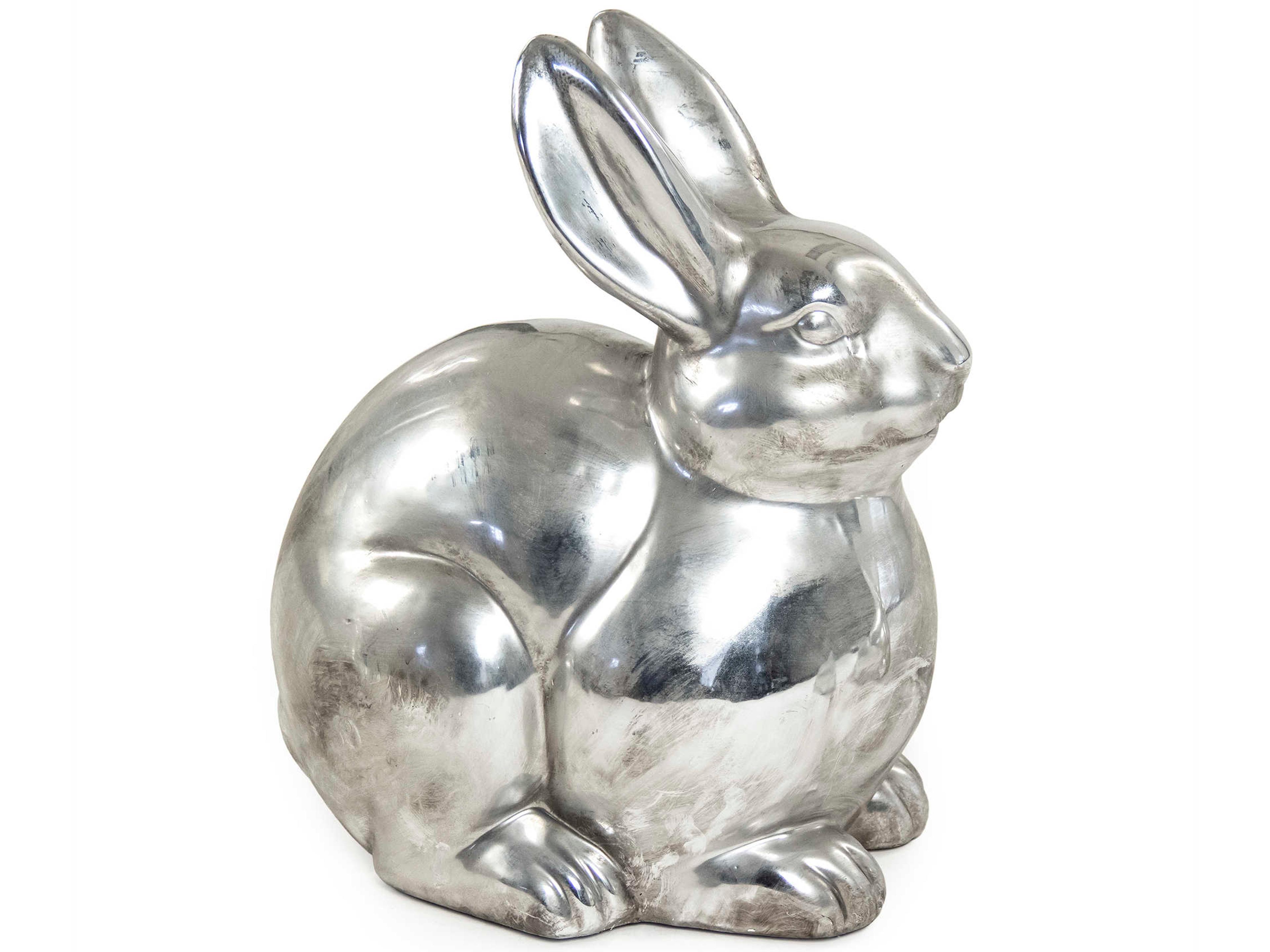 Zentique Distressed Metallic Silver Decorative Accent