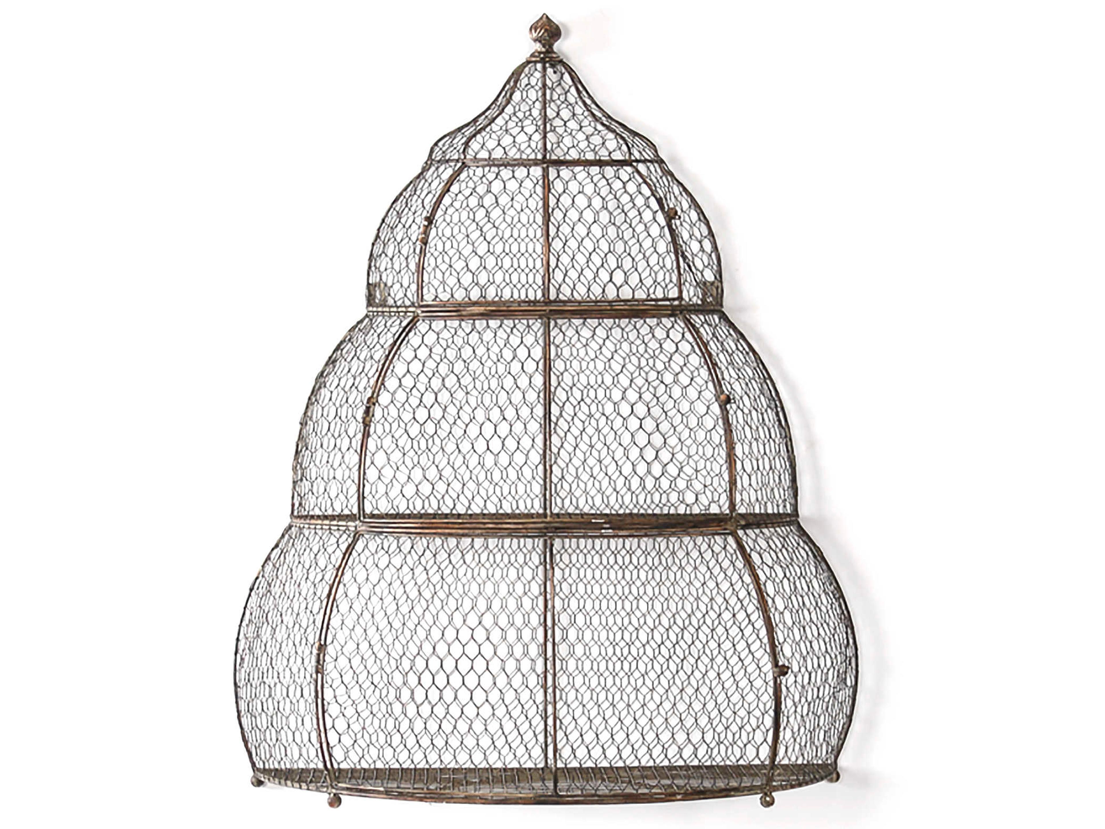Antique Grey Birdcage