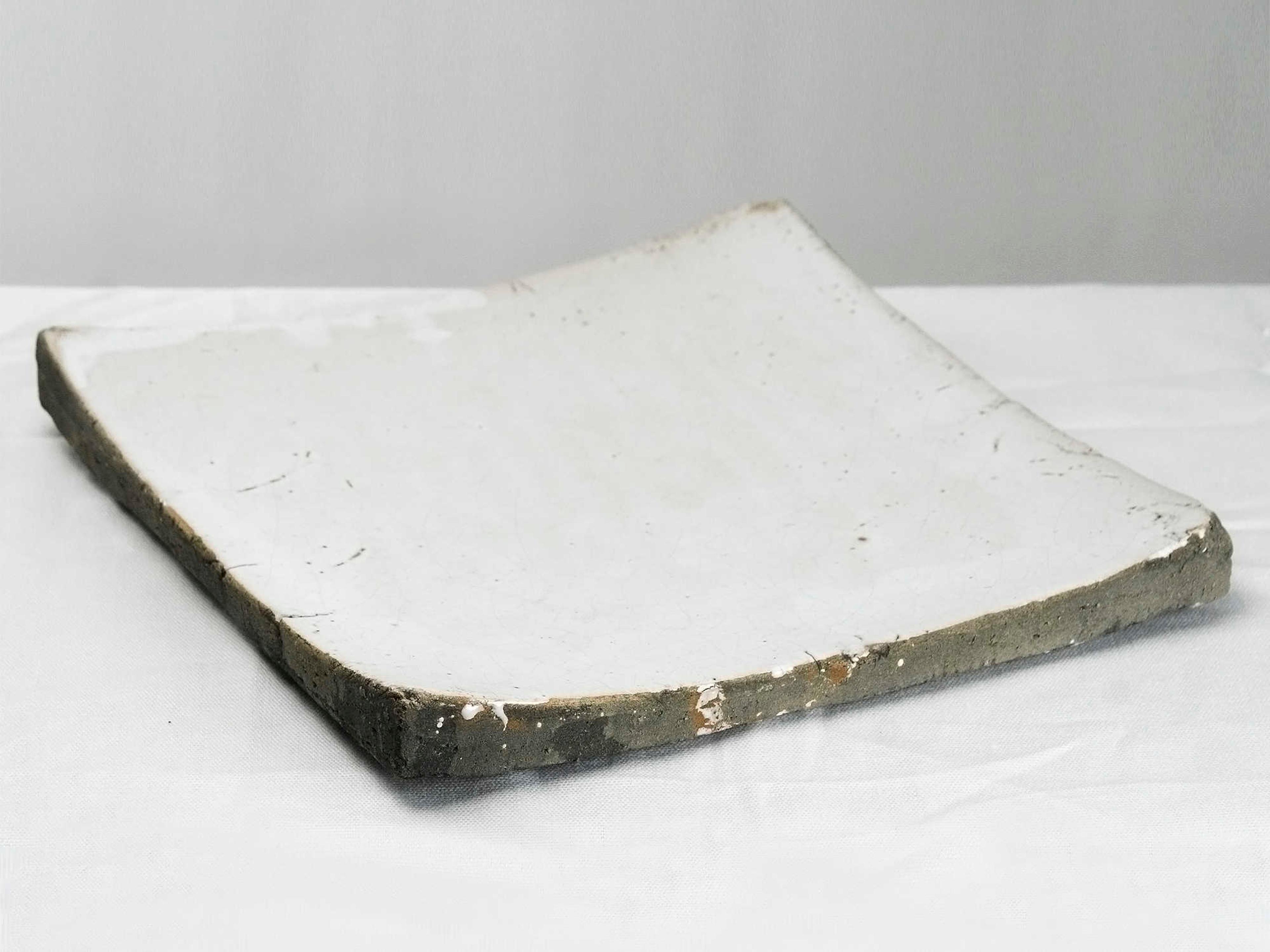 Zentique Distressed White Decorative Plate