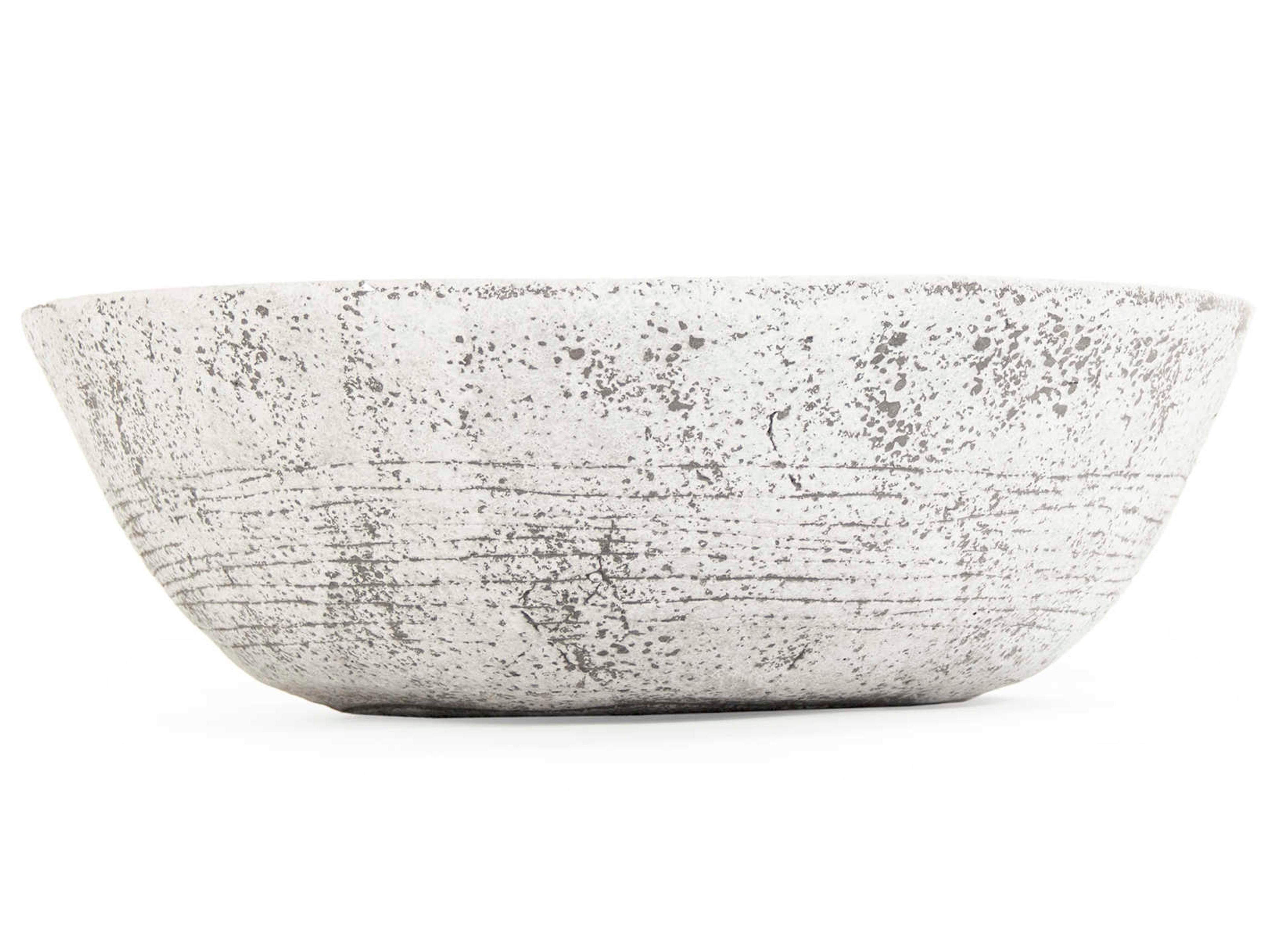 Off-White / Brown Decorative Bowl