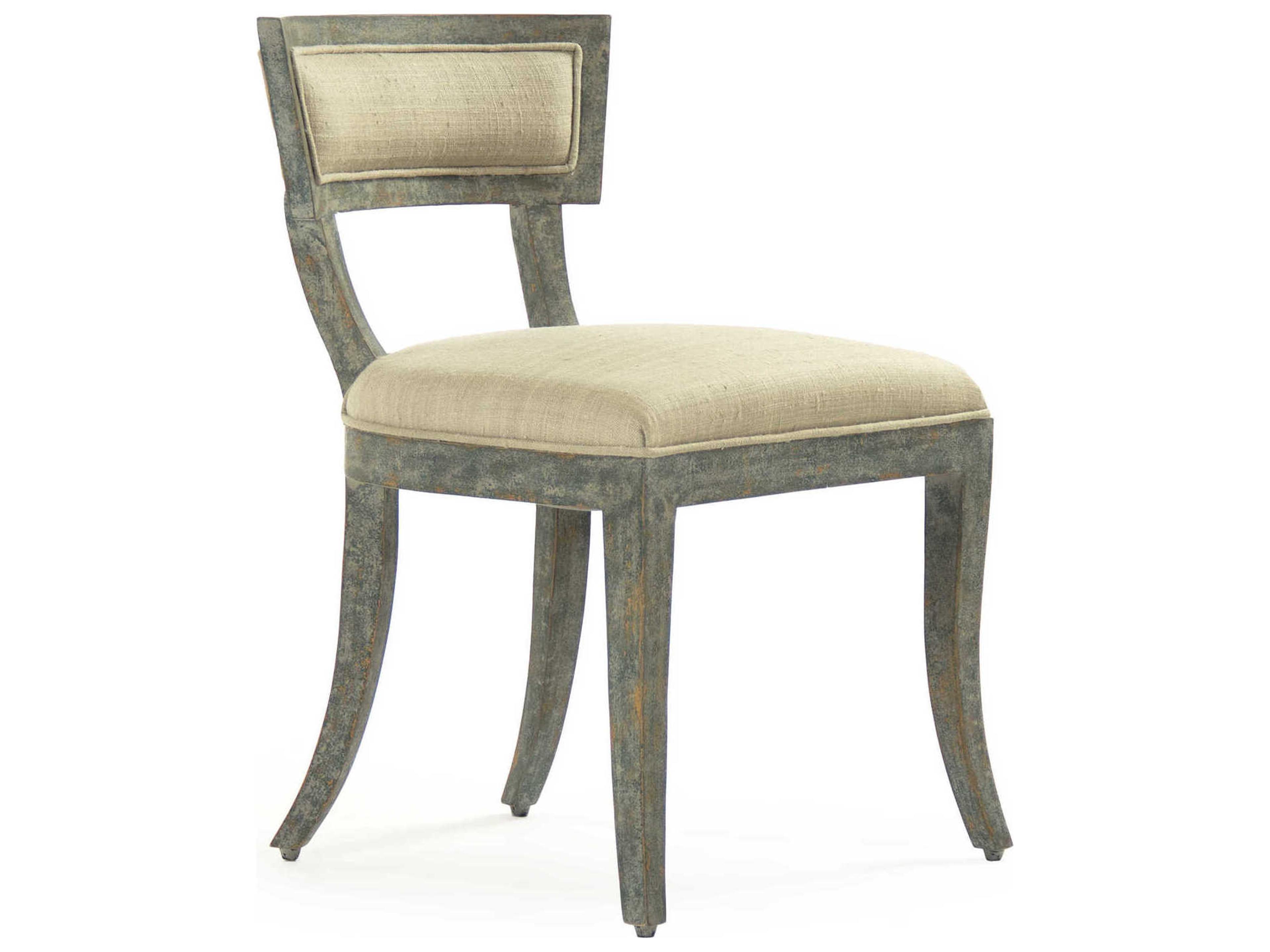 Ayer Birch Wood Gray Upholstered Armless Dining Chair