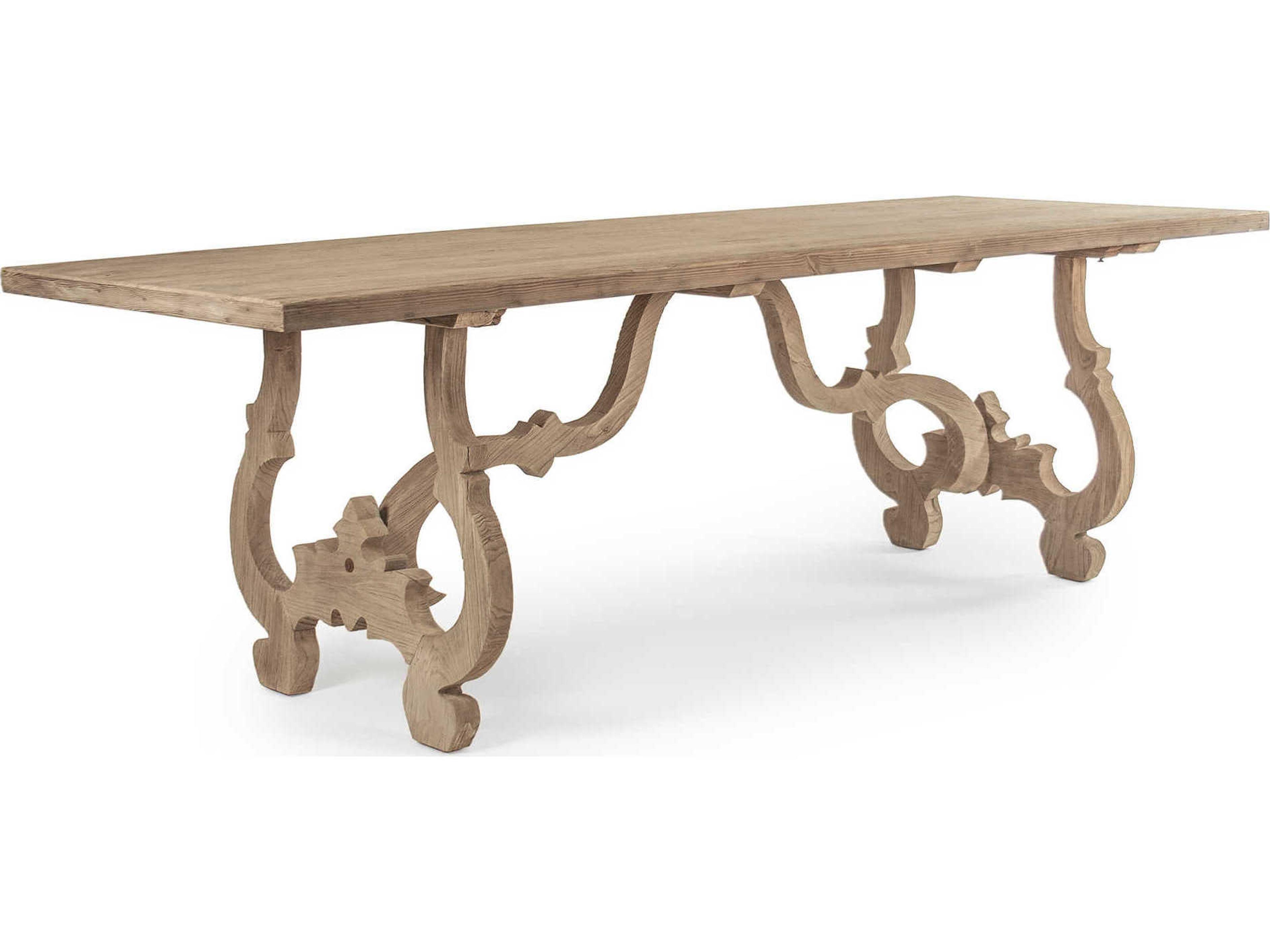 Rectangular Wood Natural Dining Table