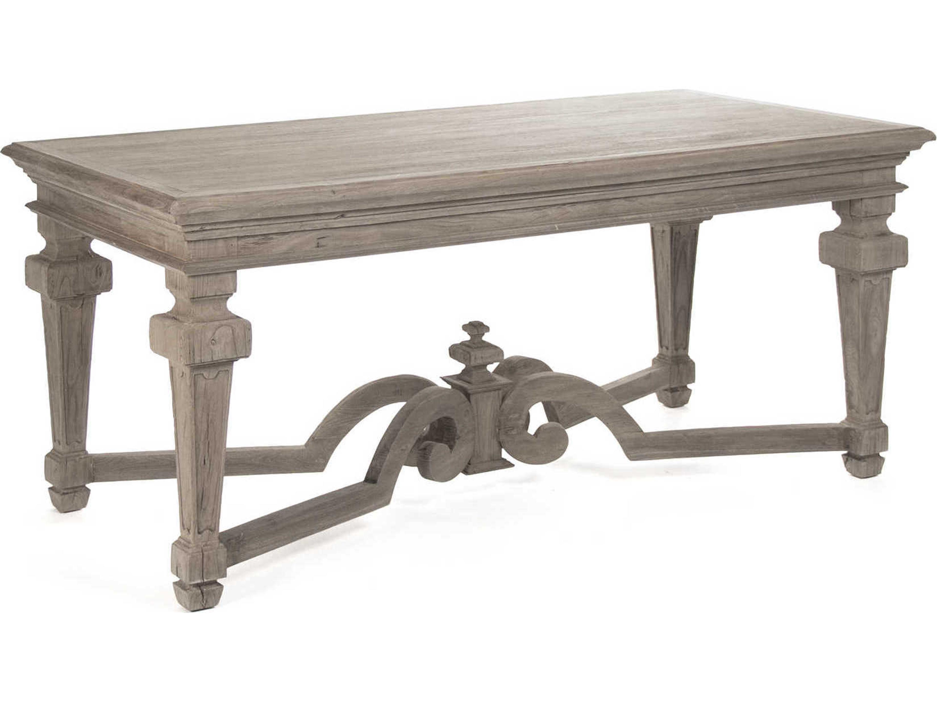 Rectangular Wood Dry Natural Elm Dining Table