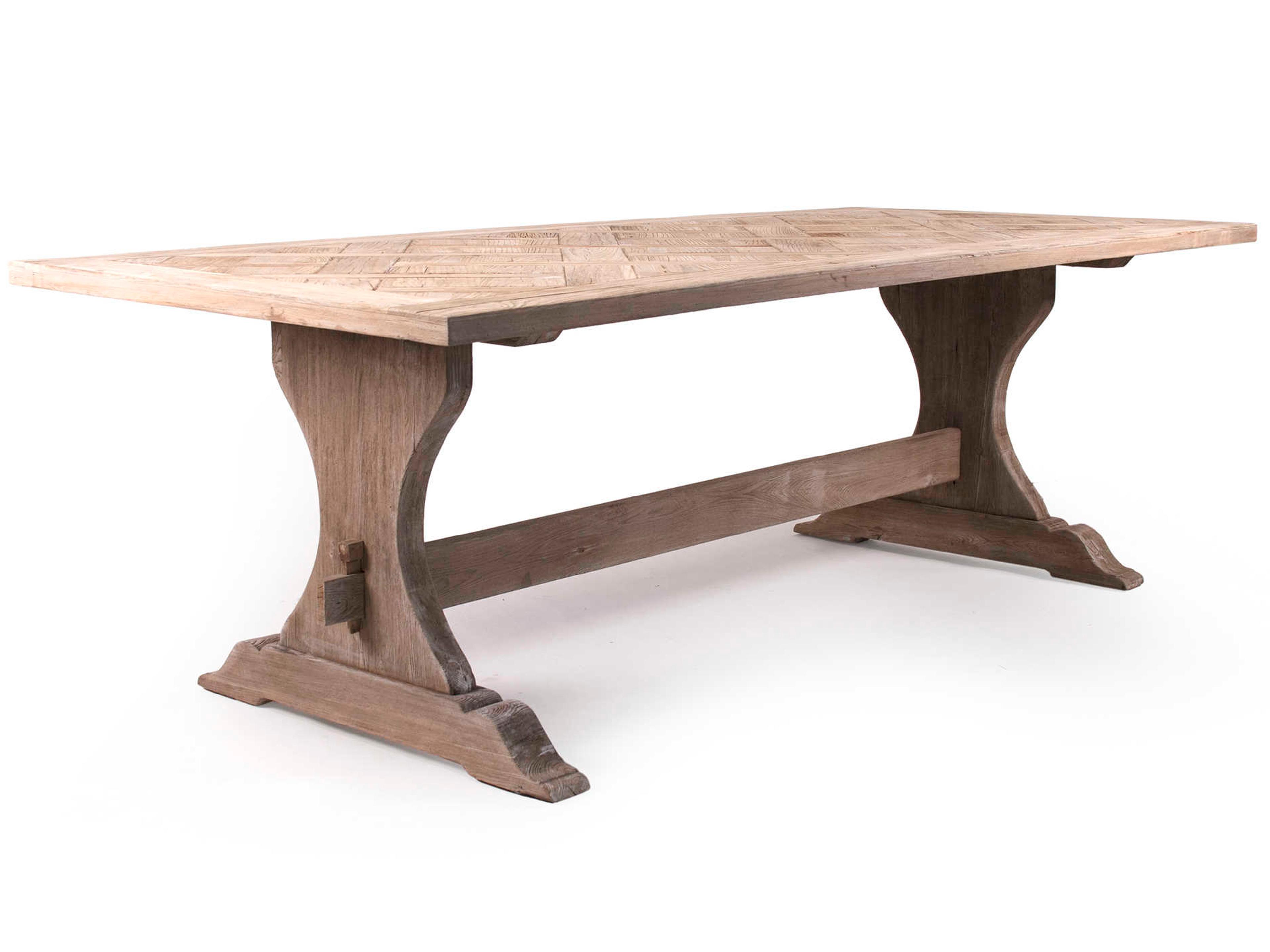 Rectangular Wood Natural Dining Table