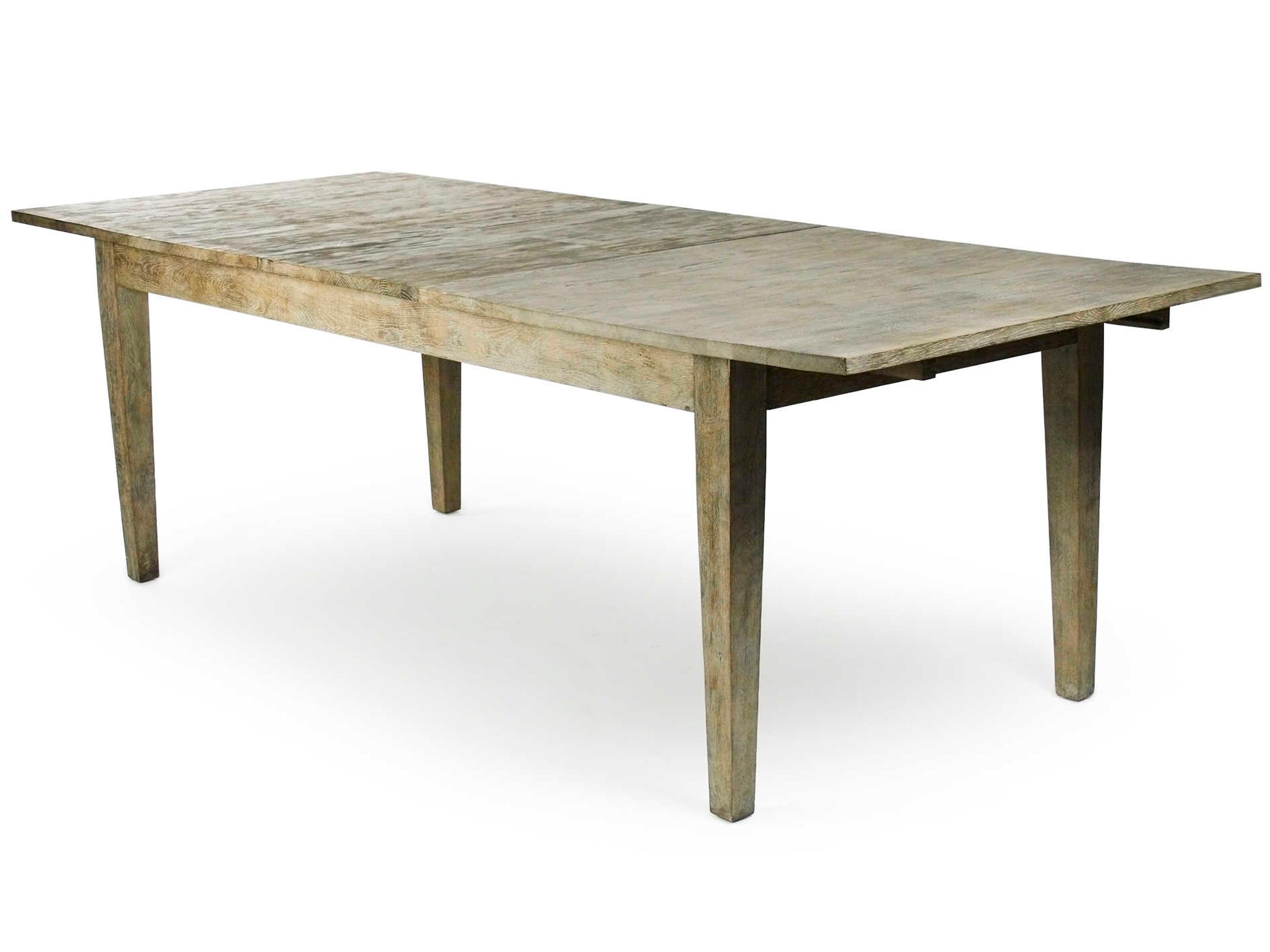 Rectangular Wood Limed Grey Dining Table